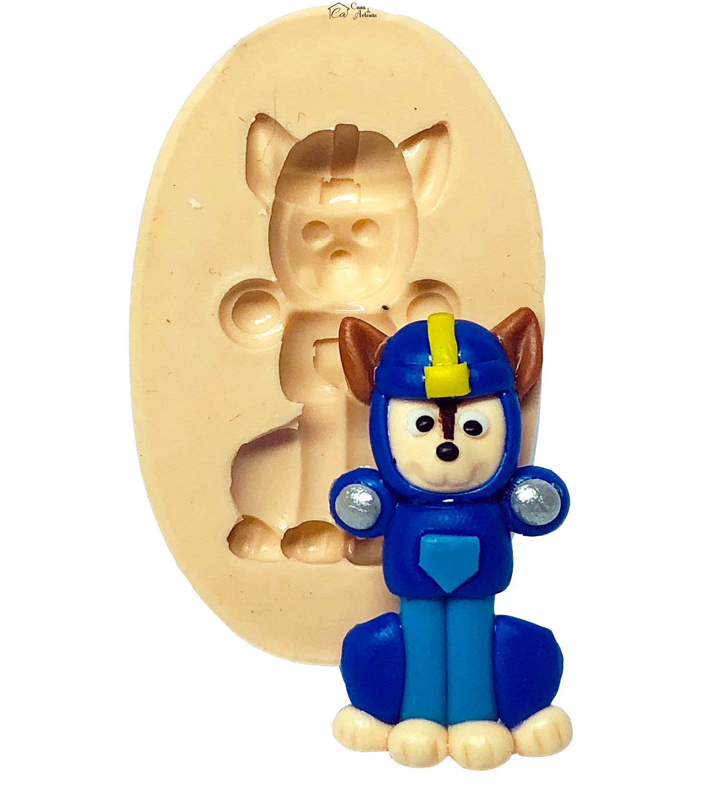 Molde de silicone - Patrulha Canina Aquatica - Chase - Pequena - P693