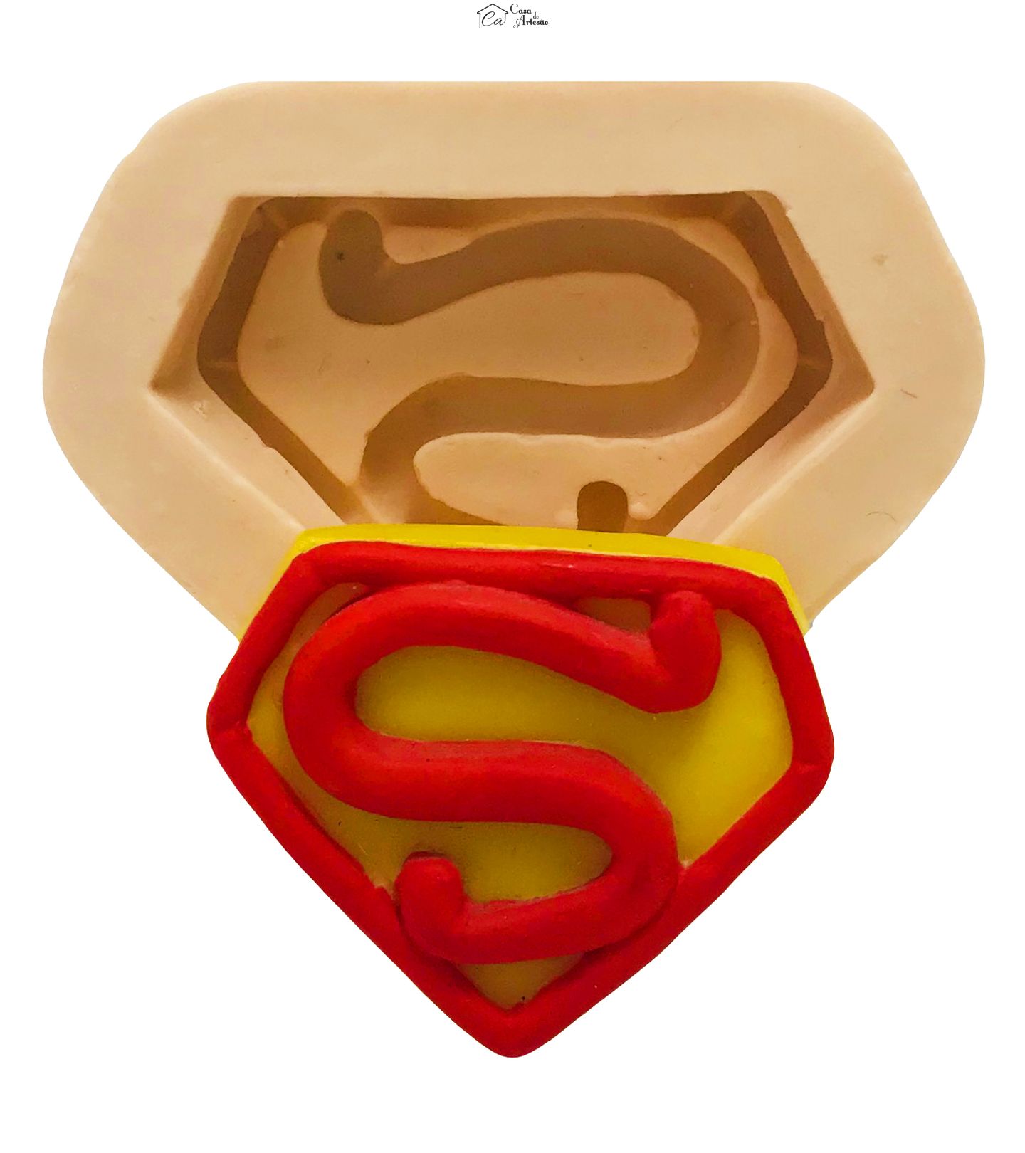Molde de silicone - Simbolo Super Homem - Mod.01 - P24