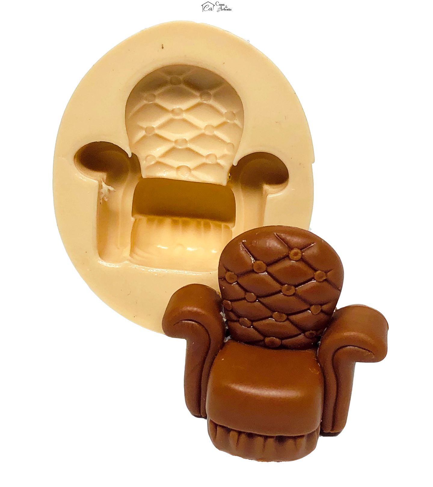 Molde de silicone - Moveis Bebê - Poltrona Mamae - Media - P655