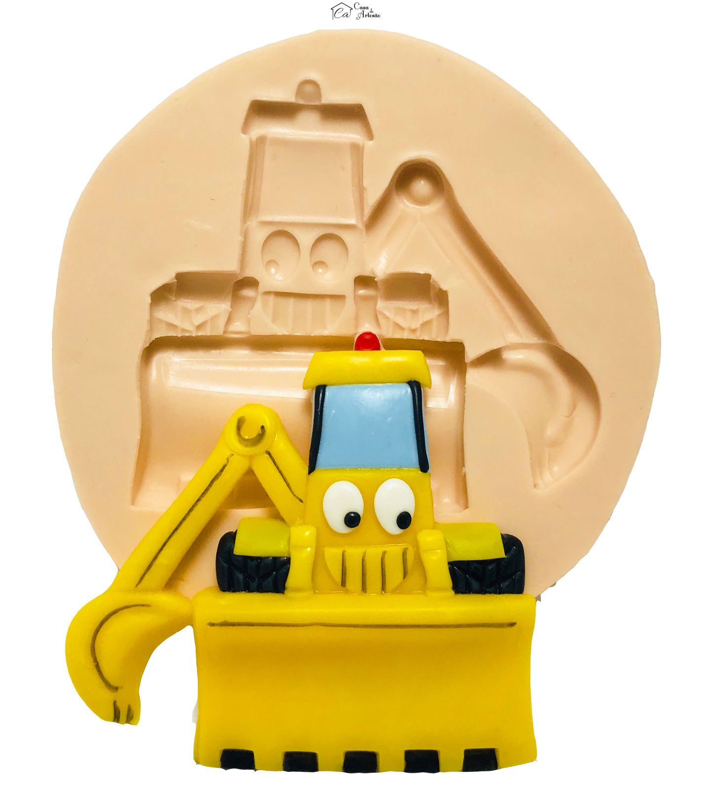 Molde de silicone - Bob Construtor - Scavi - Grande  - P423