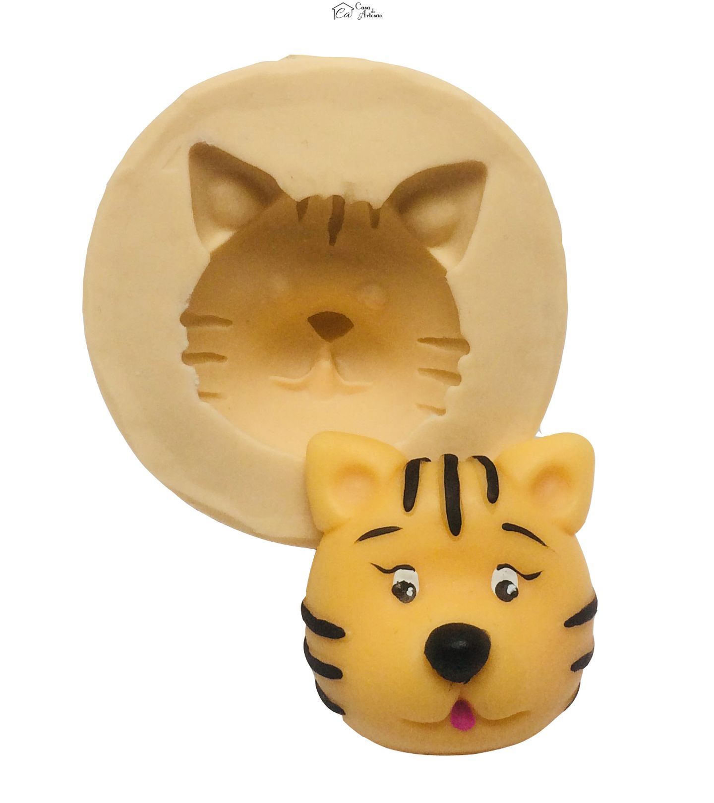 Molde de silicone - Rosto Tigre