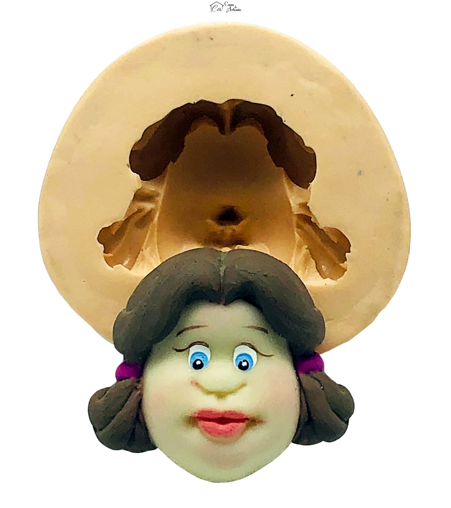 Molde de silicone - Rosto Menina