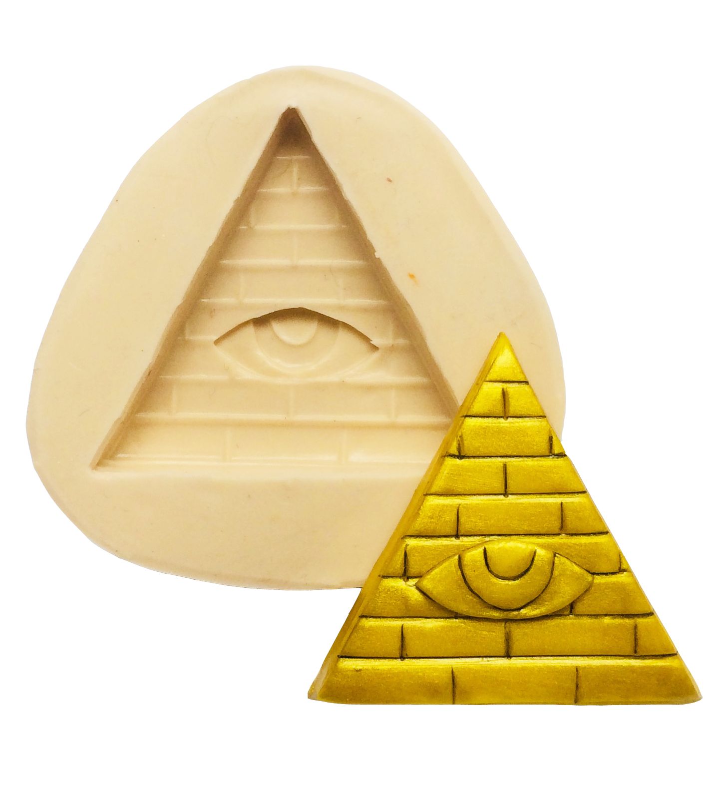 Molde de silicone - Maçonaria - Piramide Media - P227