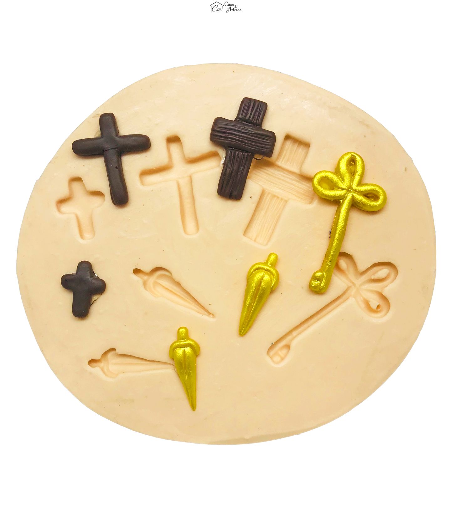 Molde de silicone - Acessorios 3 - Santinhos Vania Rempto