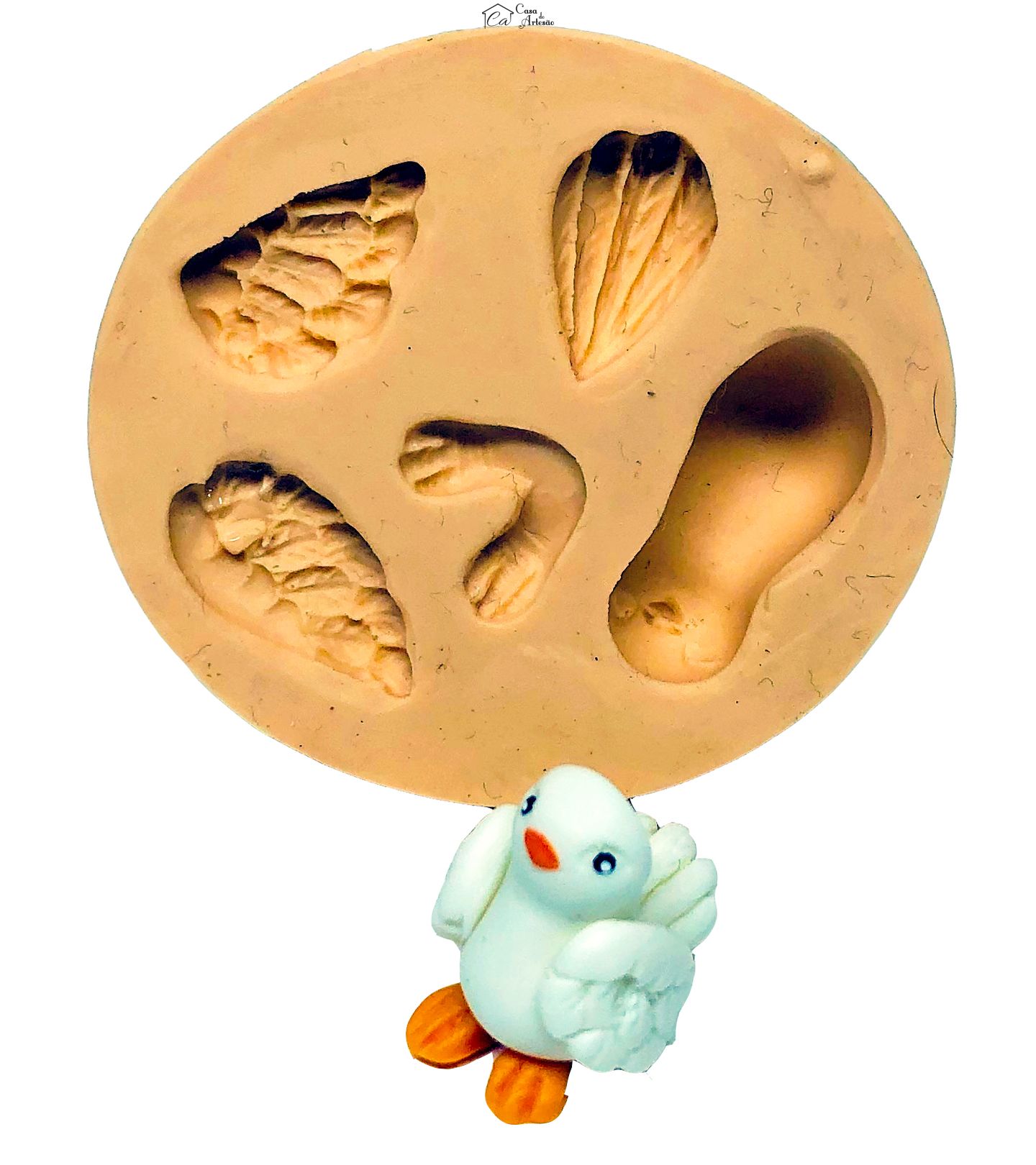 Molde de silicone - Pombo Inteiro