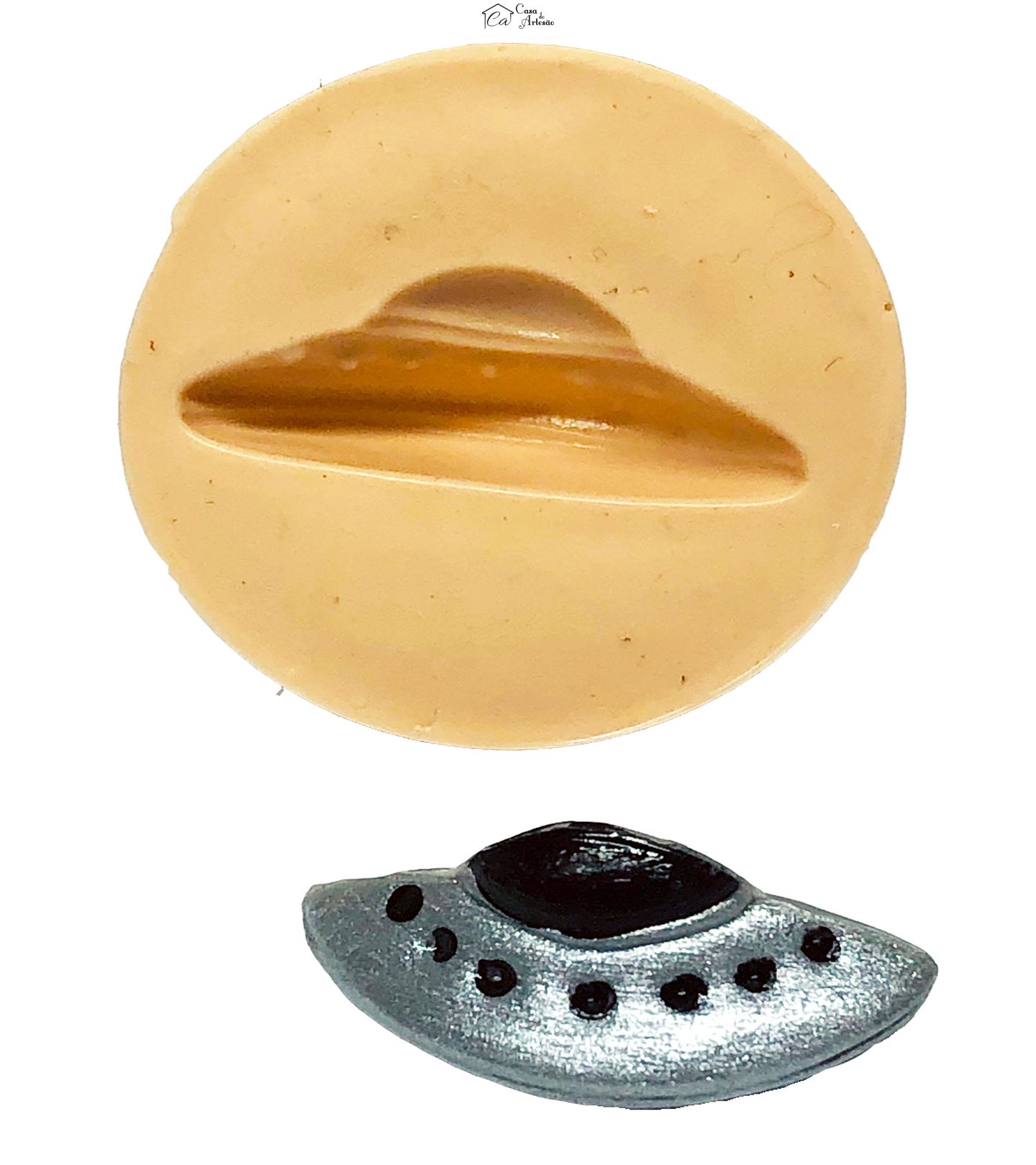 Molde de silicone - Disco Voador - Pequeno - P736