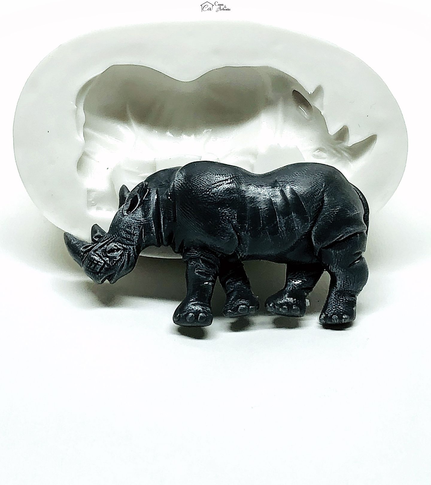 Molde de silicone - Rinoceronte - Medio - P1020