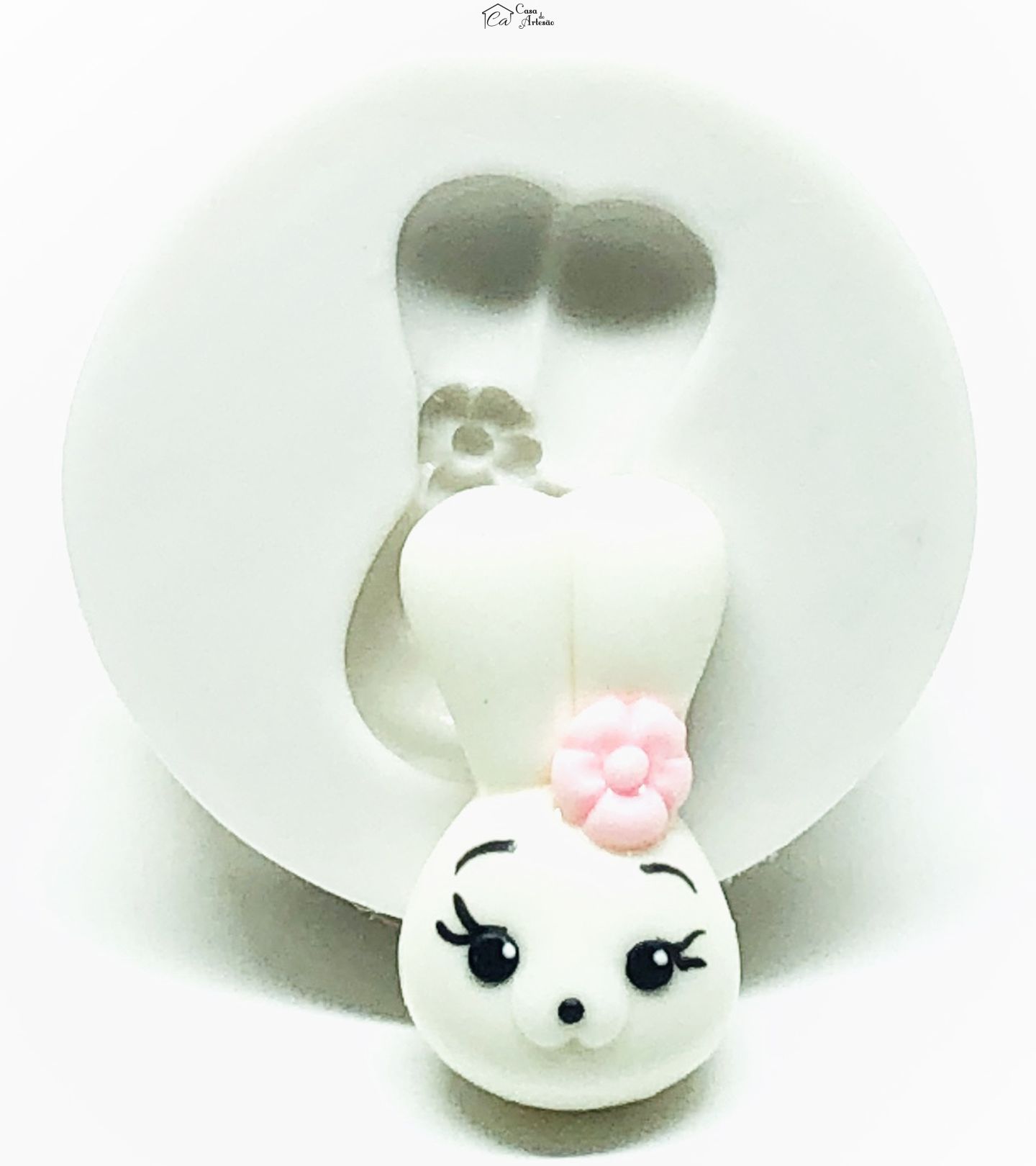 Molde de silicone - Rosto Coelha - Mod.07 - Pequeno - P1029