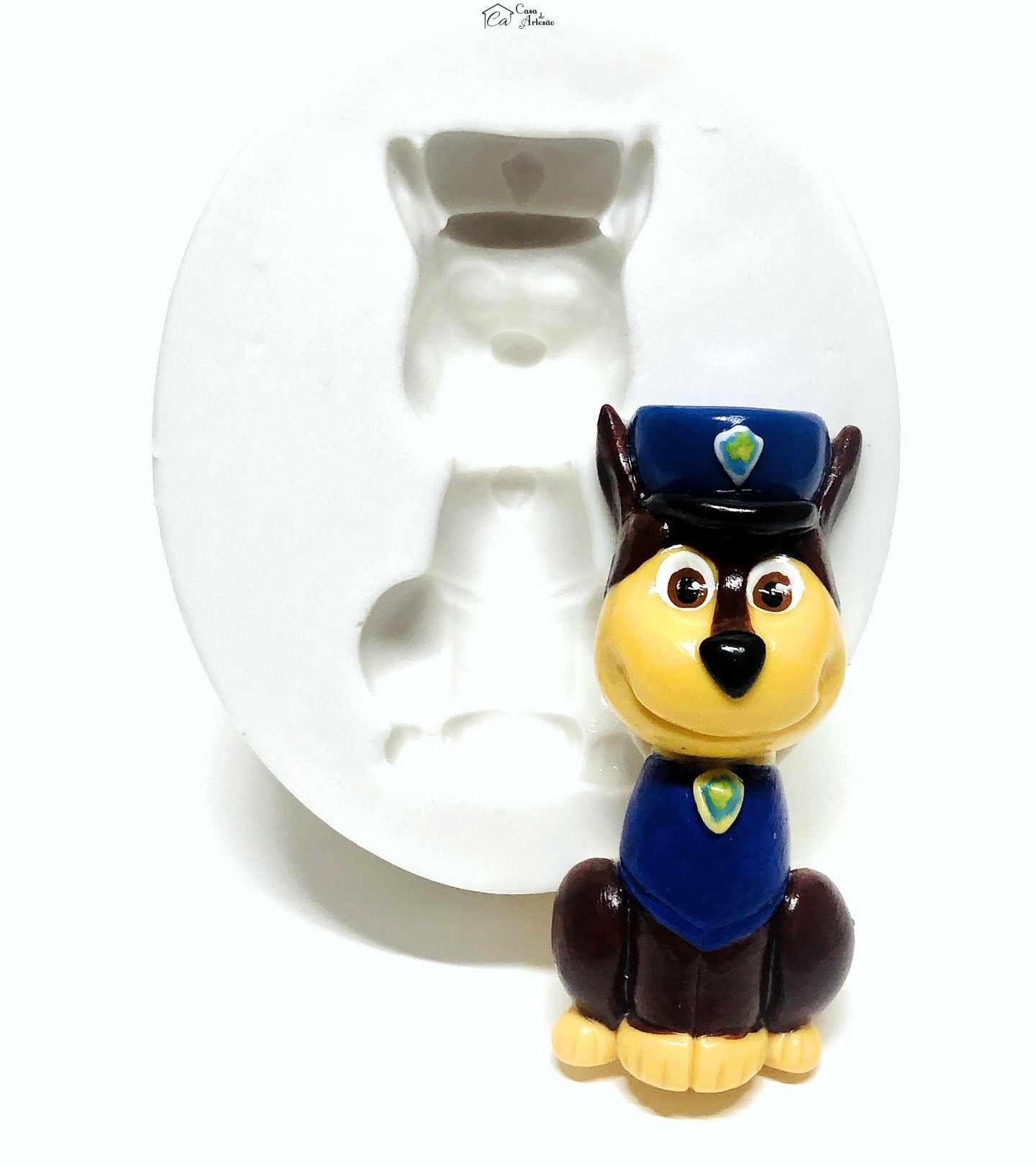 Molde de silicone - Patrulha Canina - Chase - Grande - P1052