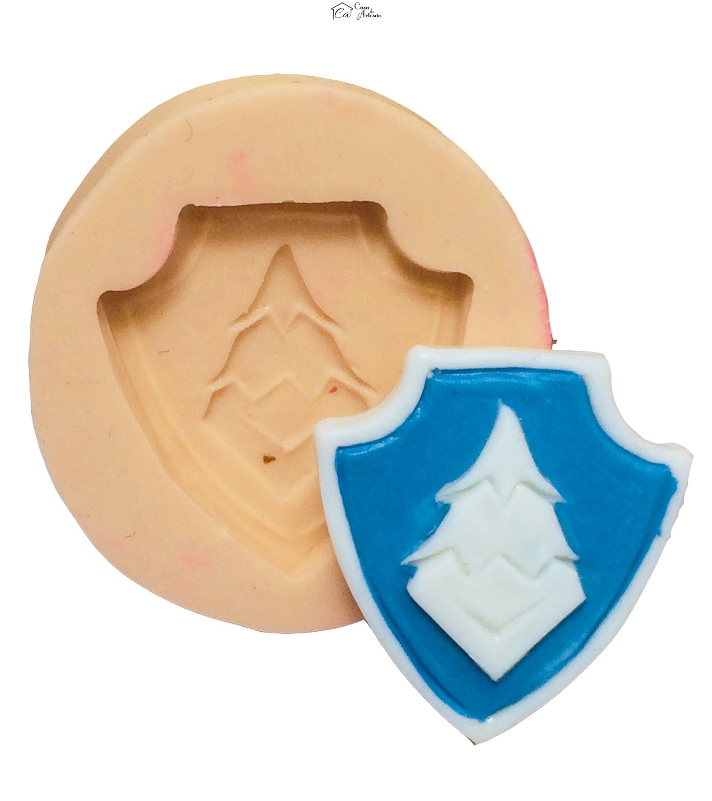 Molde de silicone - Patrulha Canina - Everest Escudo - Pequeno -  P386