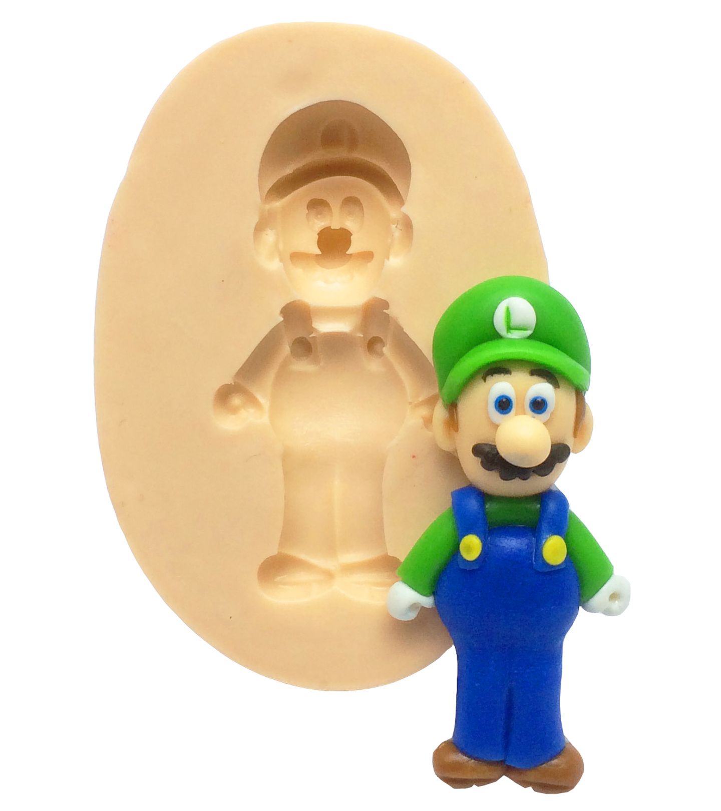 Molde de silicone - Super Mario Bros. - Luigi Pequeno - P283