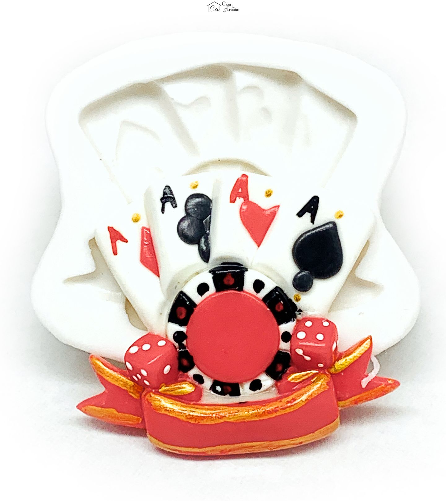 Molde de silicone - Cassino - Quadra - Pequena - P1167