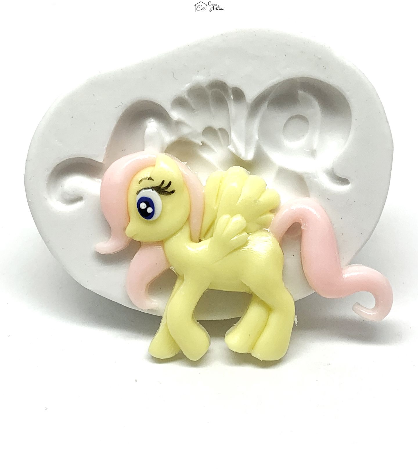 Molde de silicone - Meu Pequeno Ponei - Fluttershy - Grande - P1200