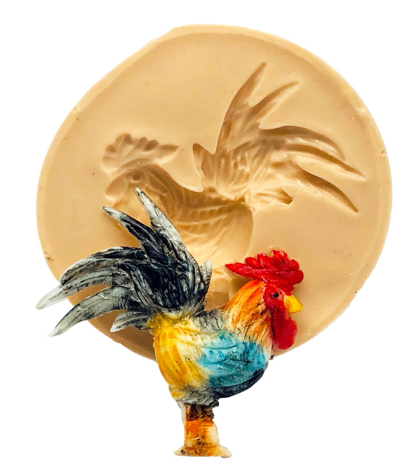 Molde de silicone - Fazendinha - Galo - Pequeno - P837