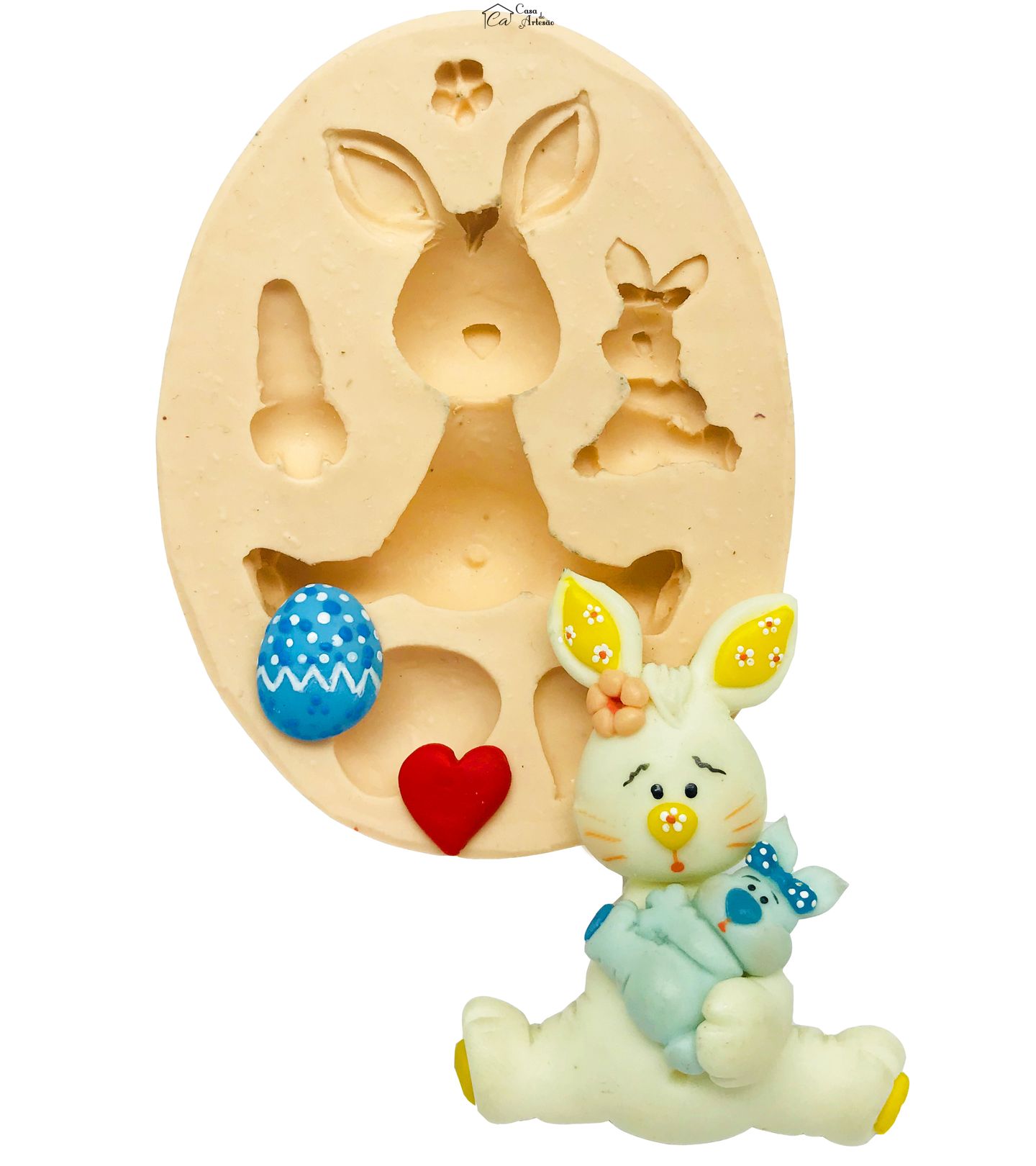 Molde de silicone - Coelha