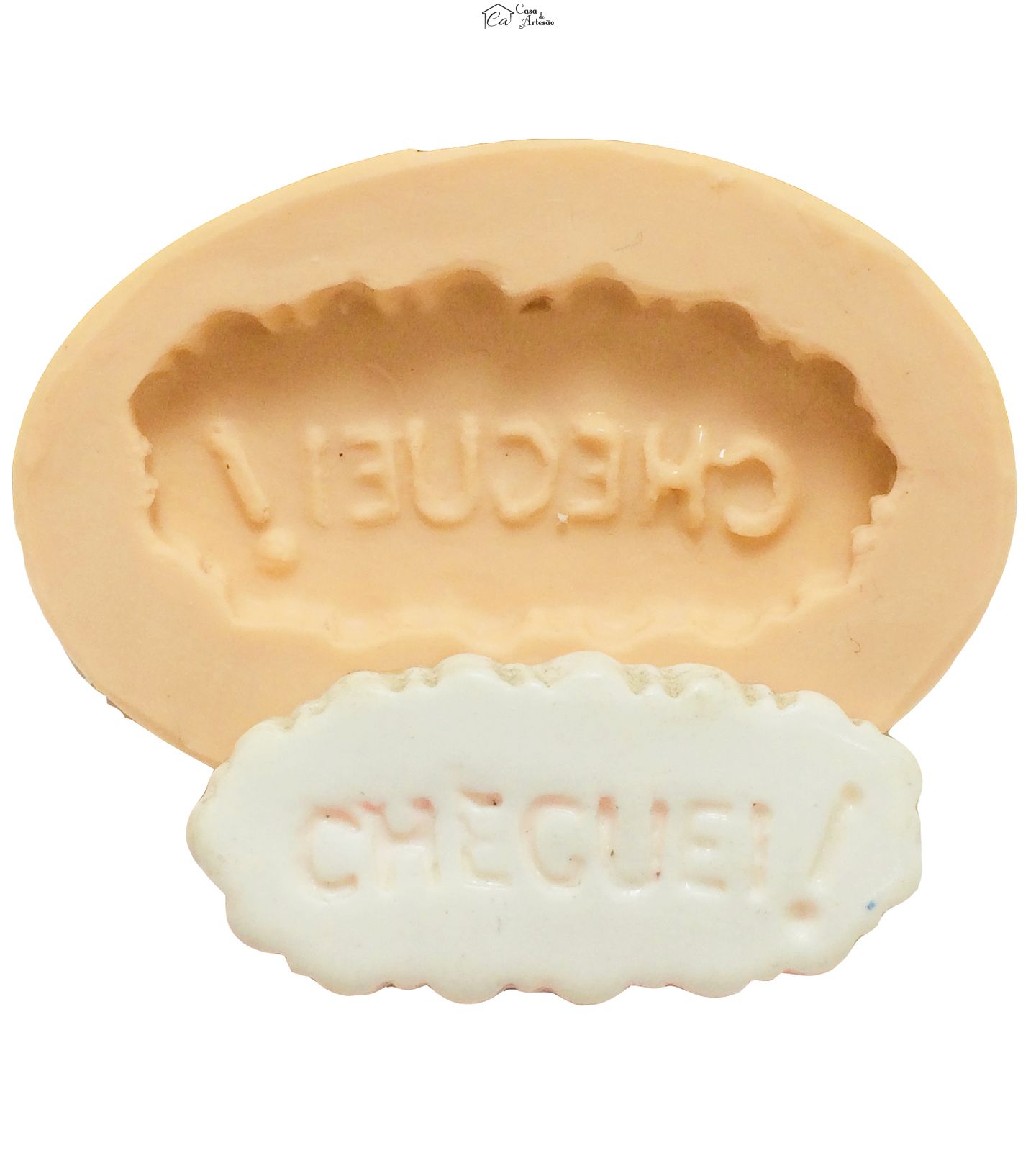 Molde de silicone - Placa Cheguei