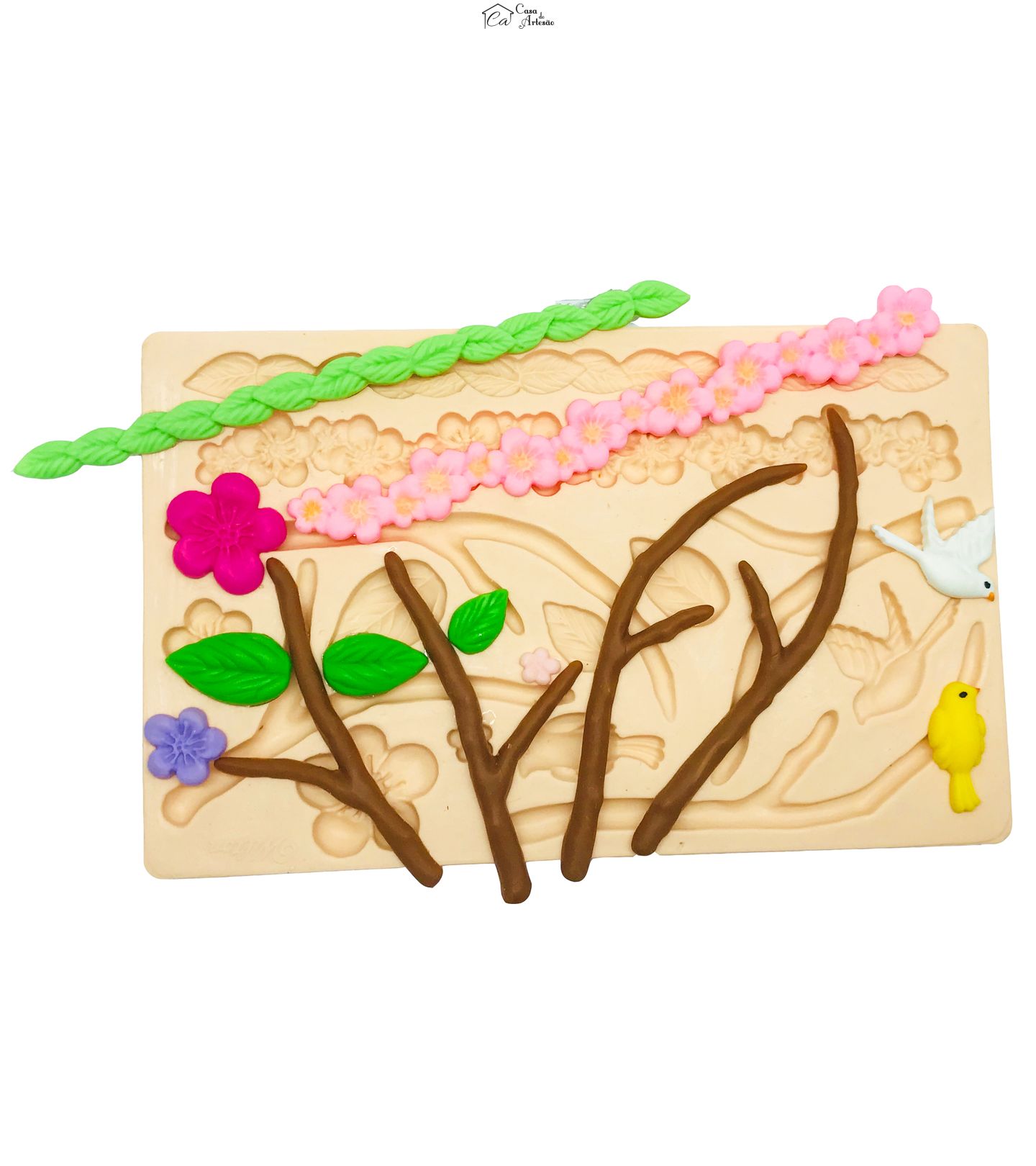 Molde de silicone - Border - Decorações Para Bolo - Mod.08 - Pe