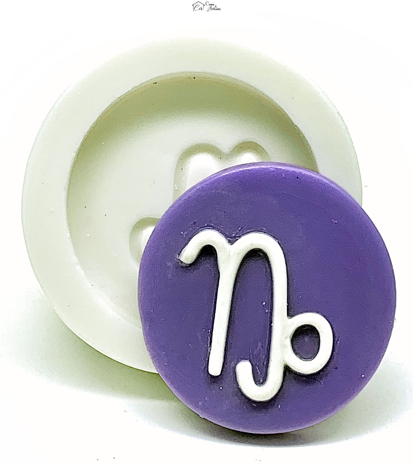 Molde de silicone - Horoscopo - Simbolo - Capricornio - Medio - P1139