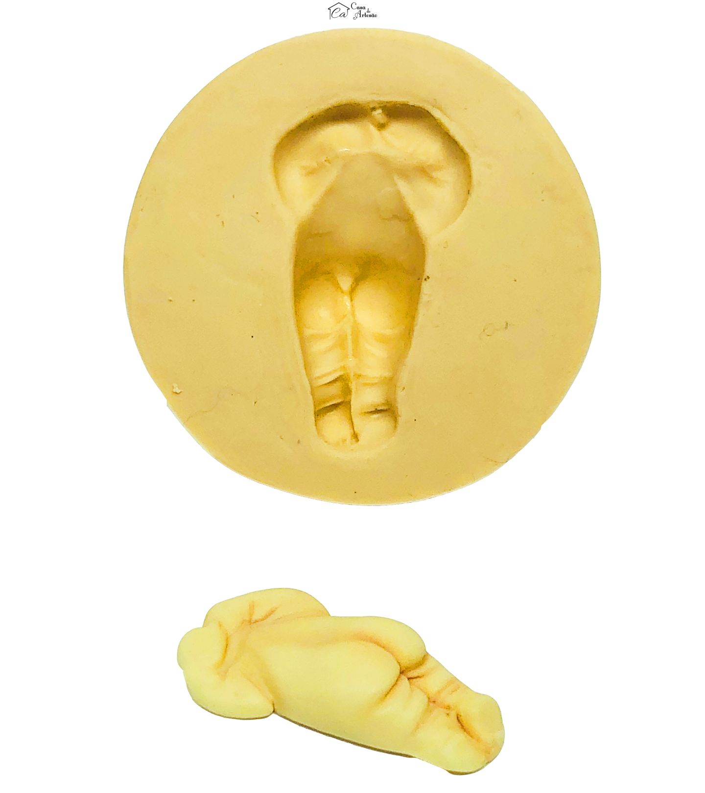 Molde de silicone - Corpo Menina Deitada Bruço Pequena