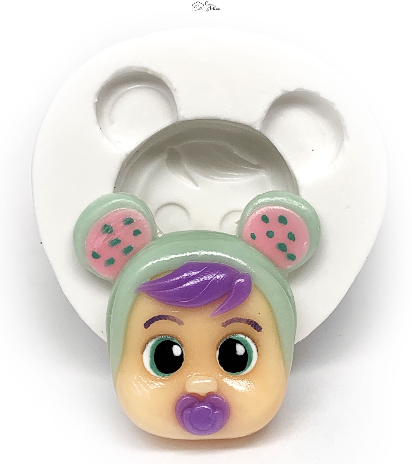 Molde de silicone - Cry Babies - Rosto Lala - Grande - P1186