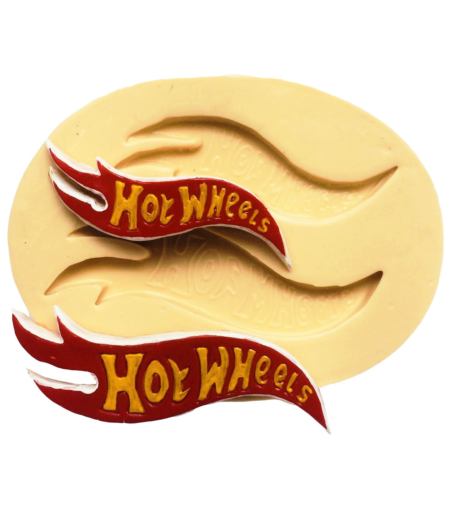 Molde de silicone - Hot Wheels - Logo -02 Tamanhos - P228