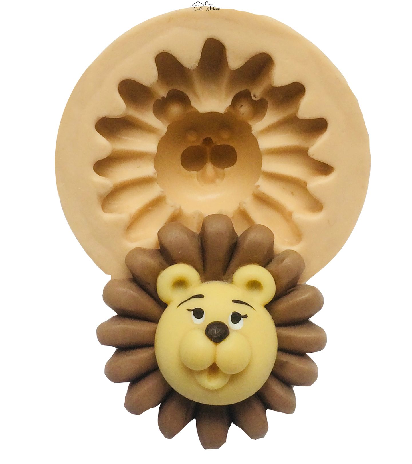 Molde de silicone - Rosto Leao II