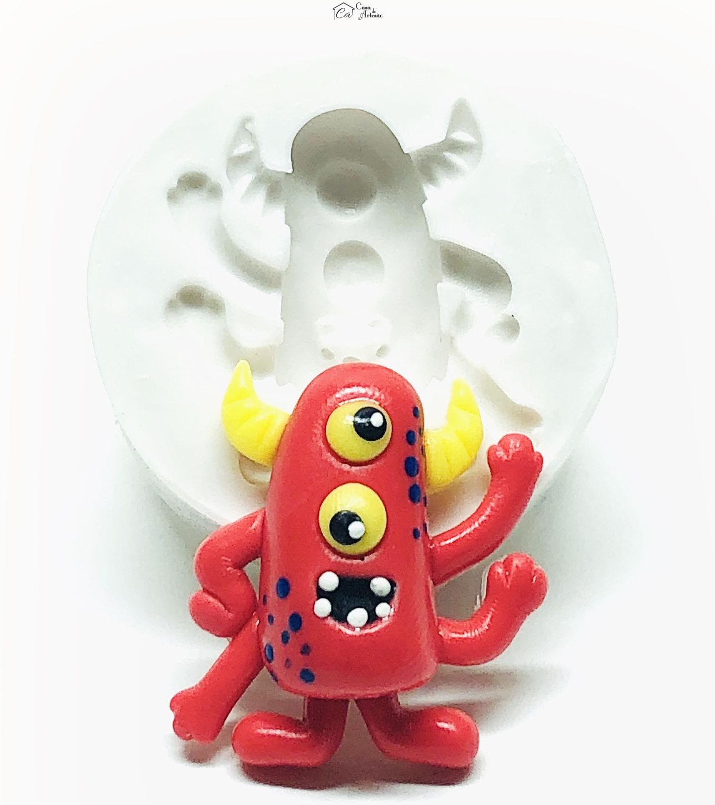 Molde de silicone - Monstrinhos - Mod.02 - Pequeno - P1019