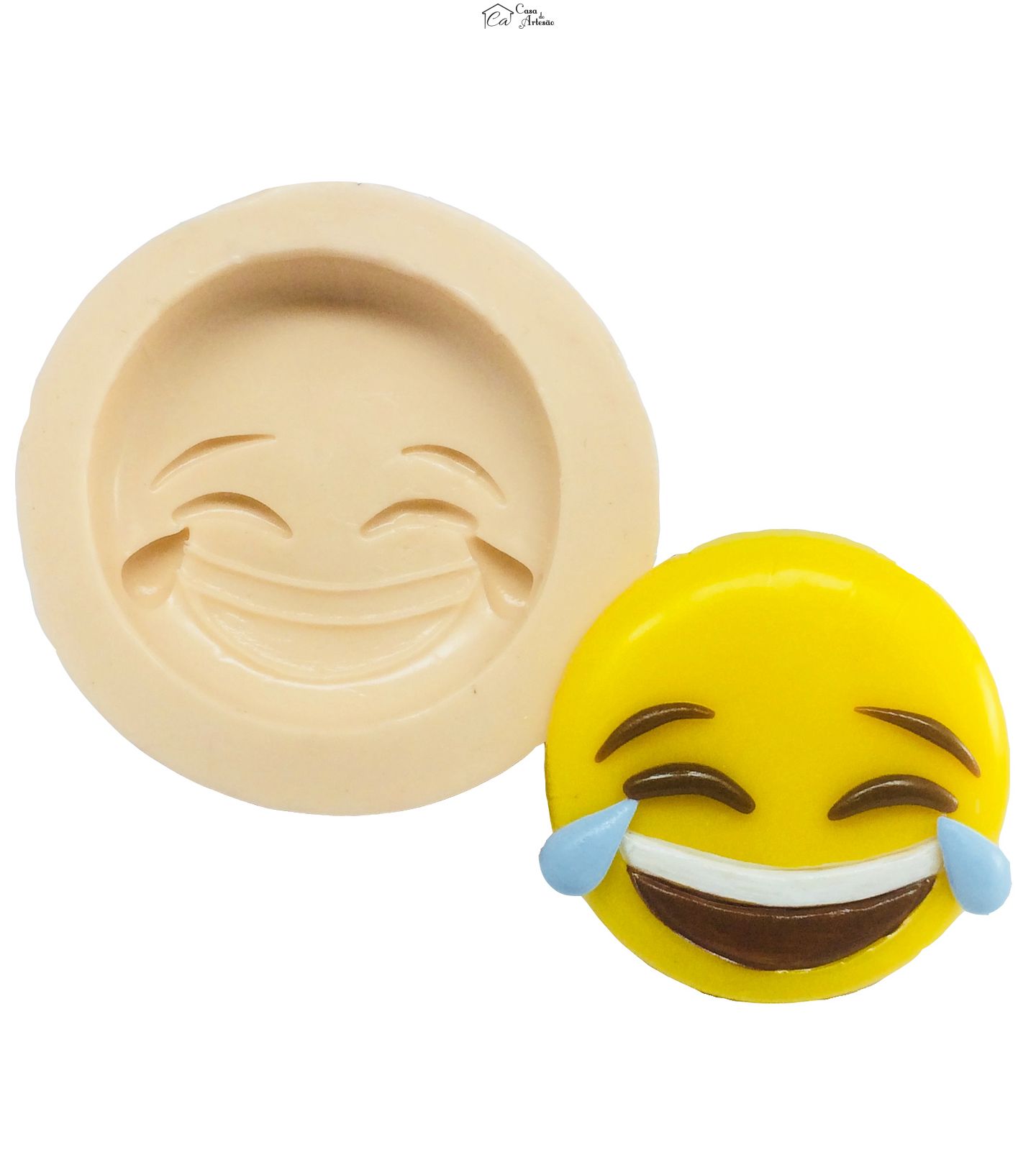 Molde de silicone - Emoji O filme - Tô Chorando de Rir! - Medio - P325