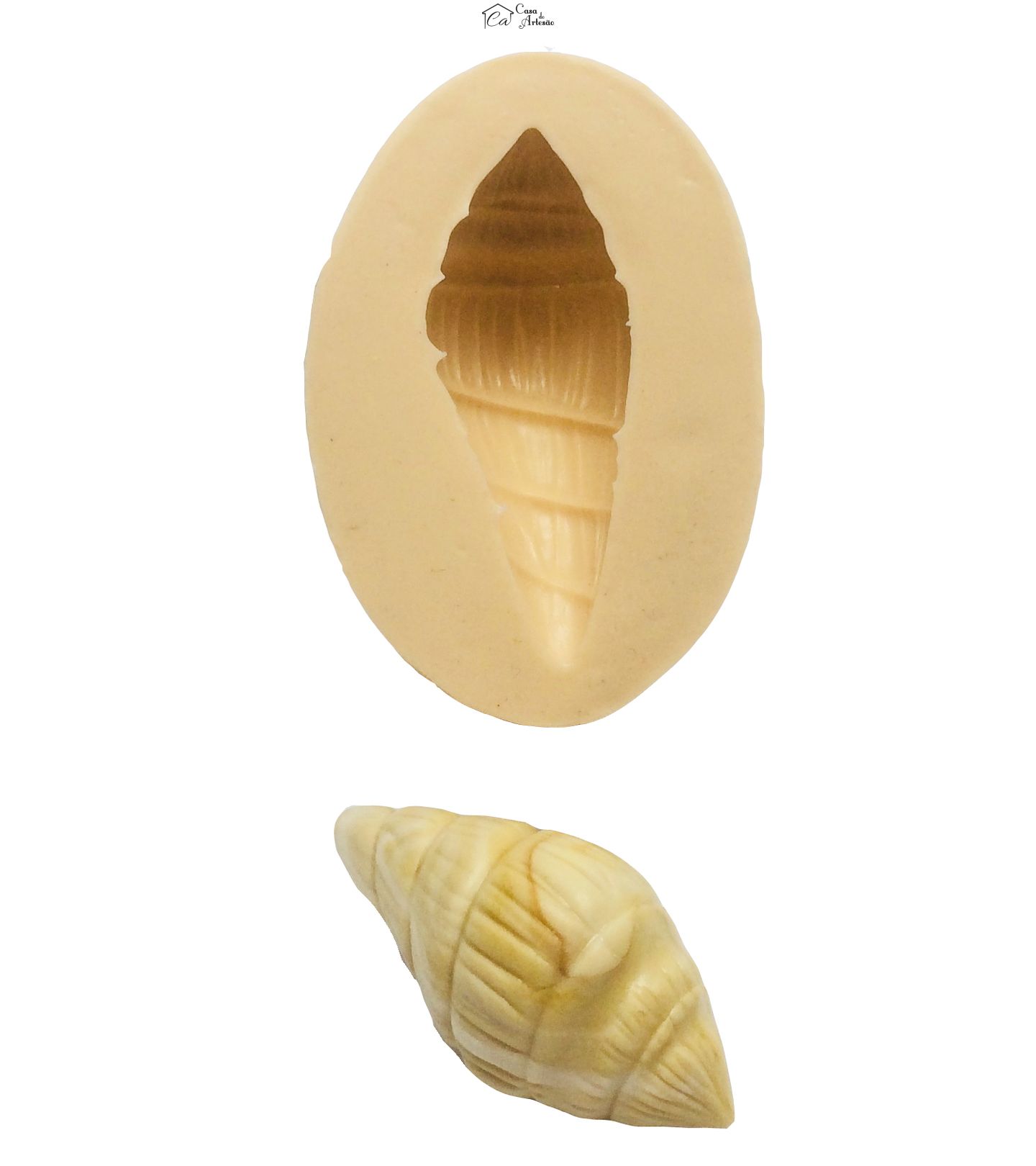 Molde de silicone - Caramujo - Medio - P357