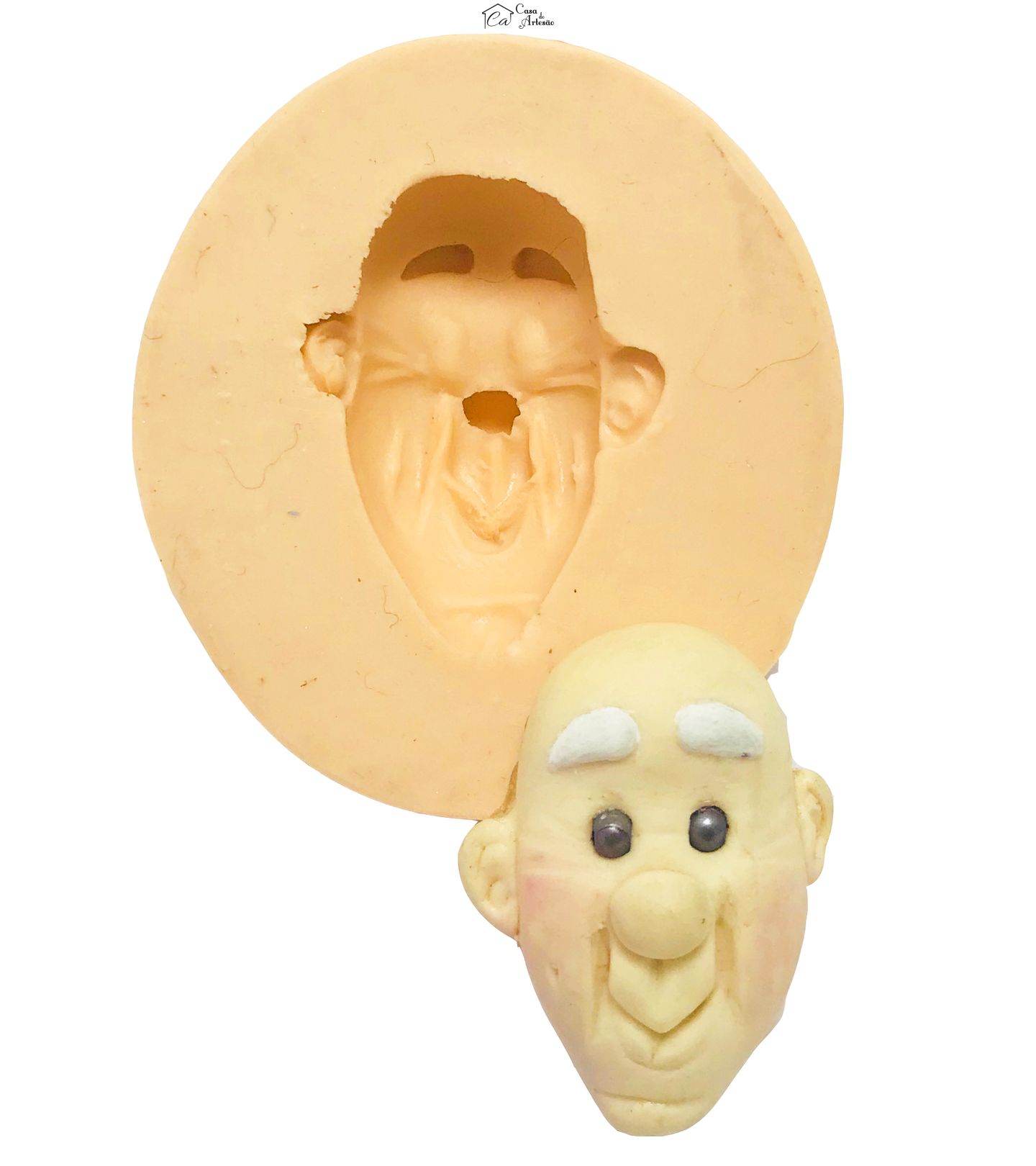 Molde de silicone - Rosto Vovô