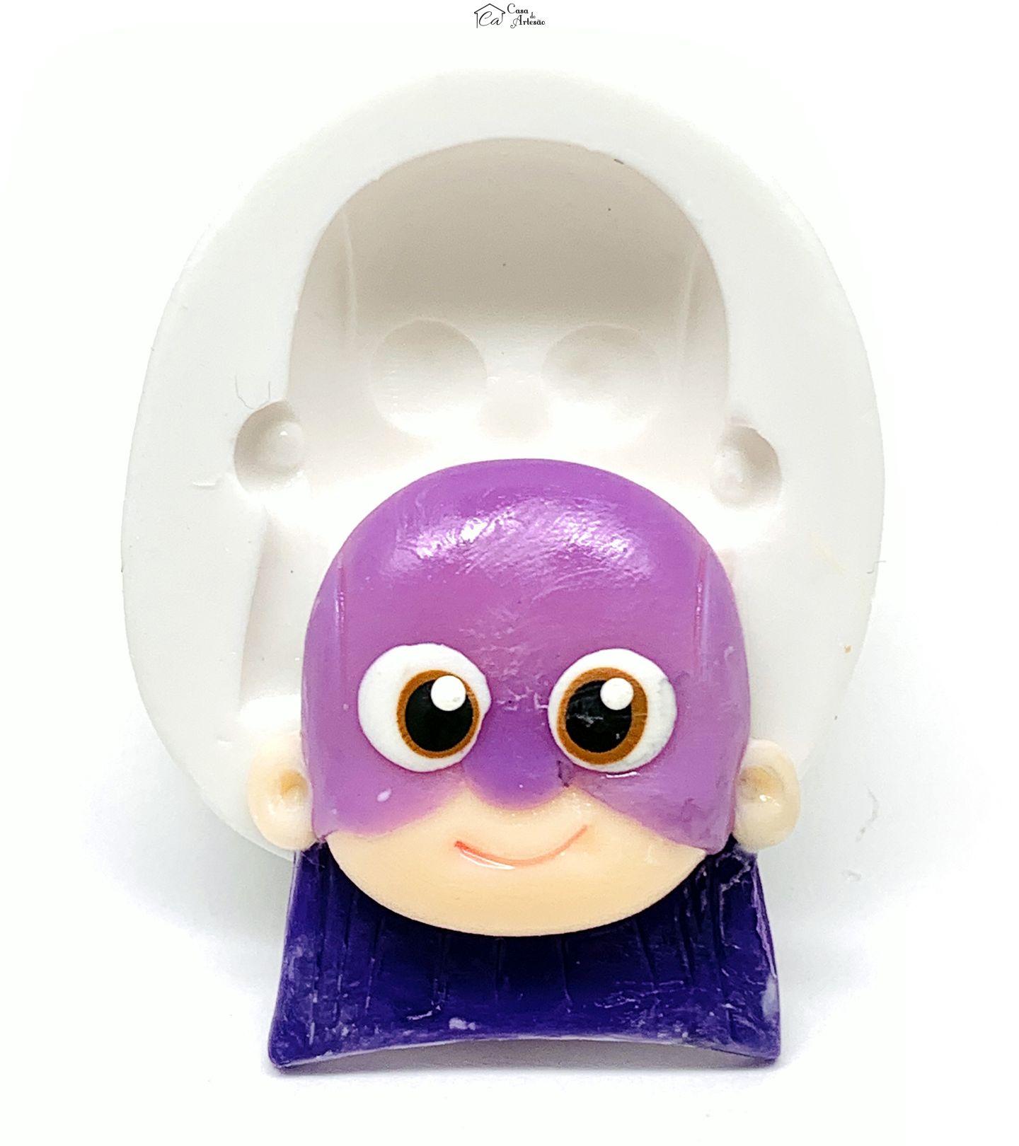 Molde de silicone - Os Aventureiros - Rosto Roxo - Medio - P1217