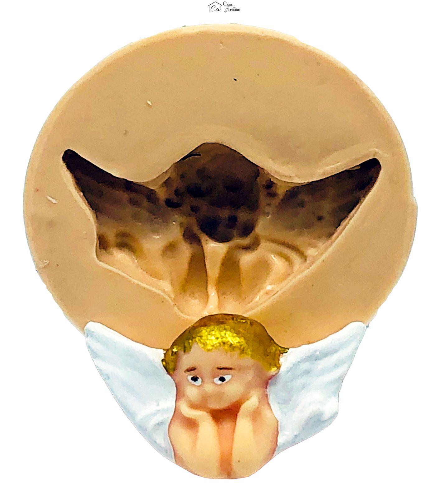 Molde de silicone - Anjo Fiorucci - Mod.3 - Pequeno - P774