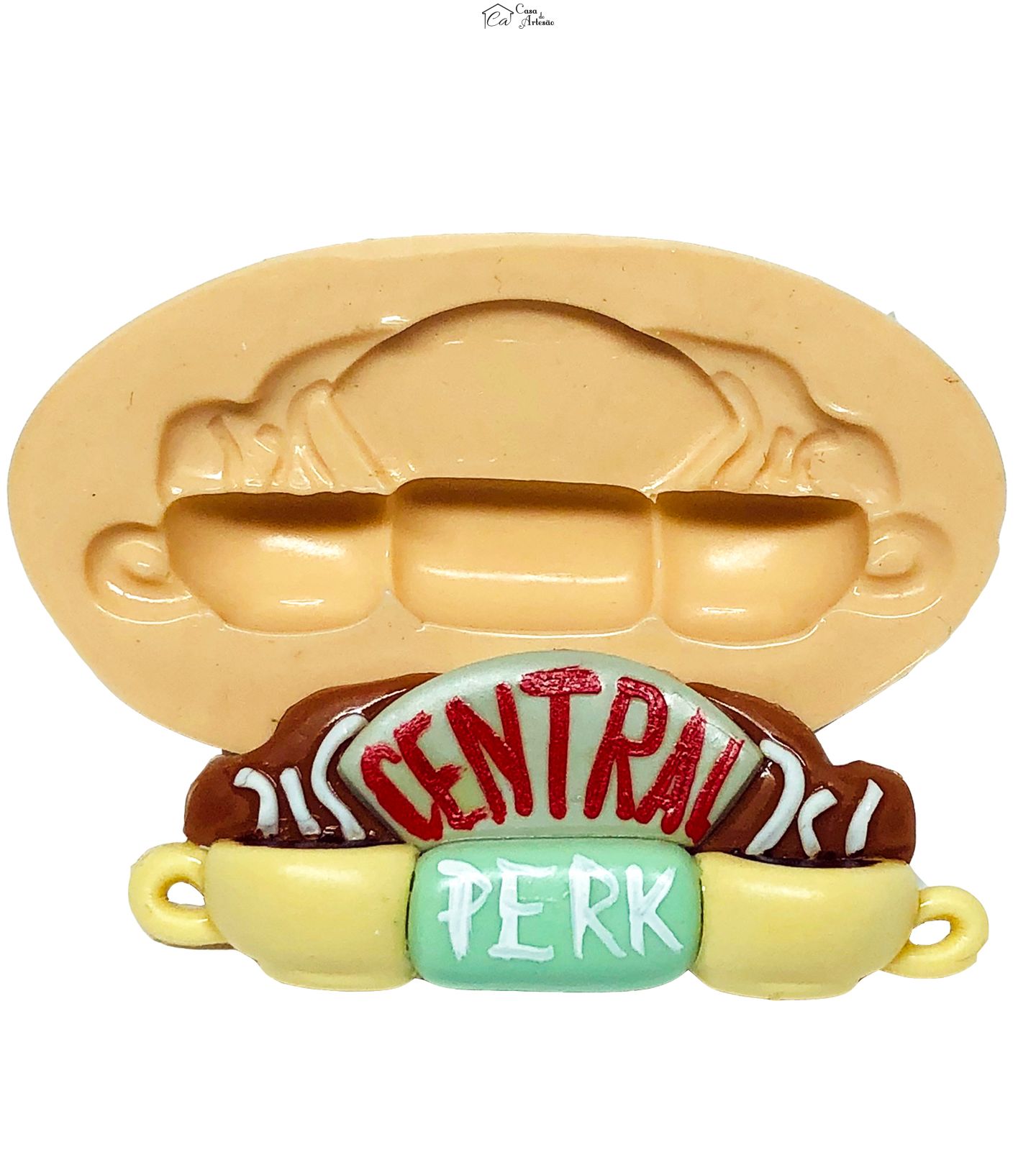 Molde de silicone - Friends - Logo Cafeteria - Medio - P664