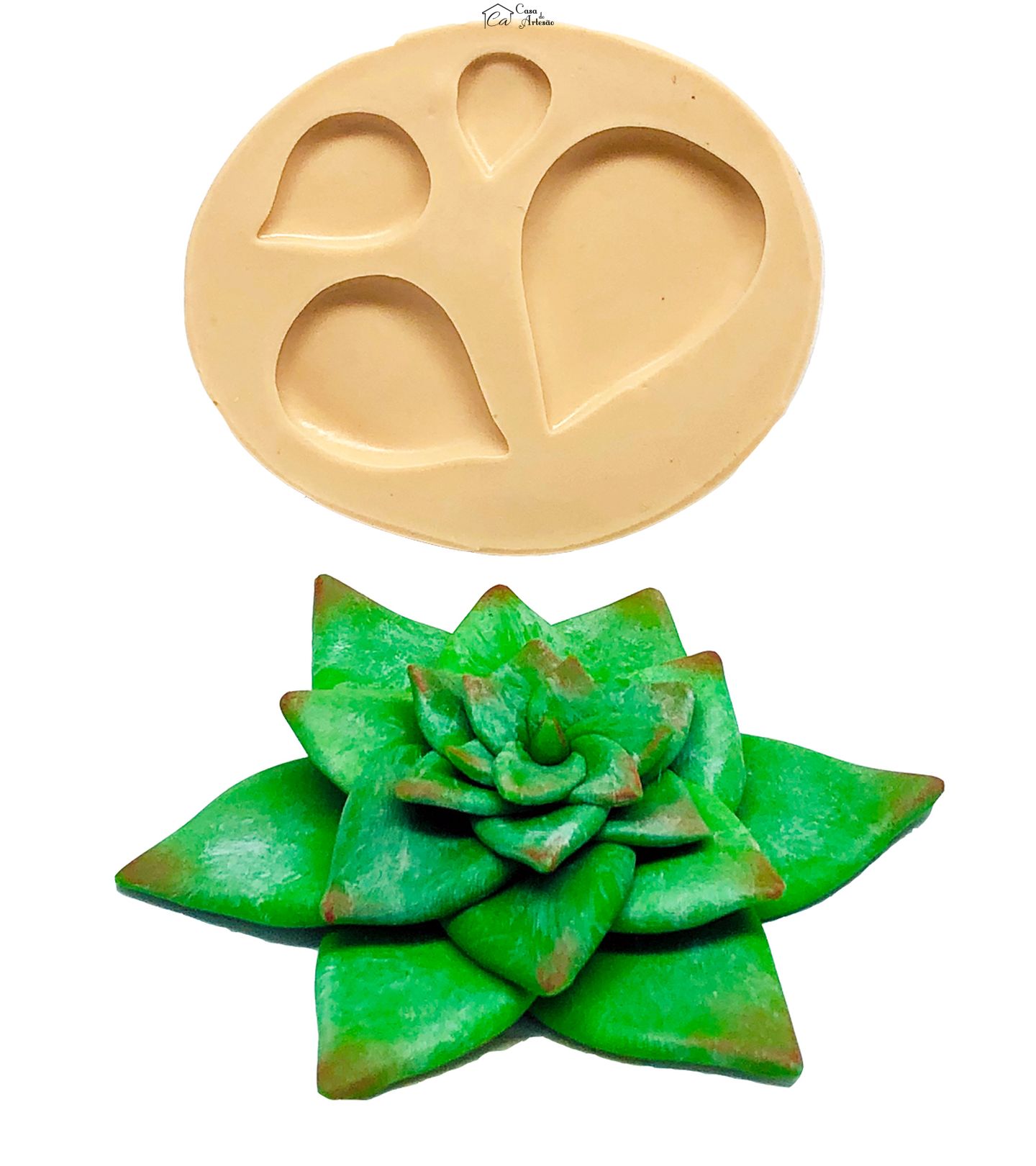Molde de silicone - Suculenta - Mod.07 - P835