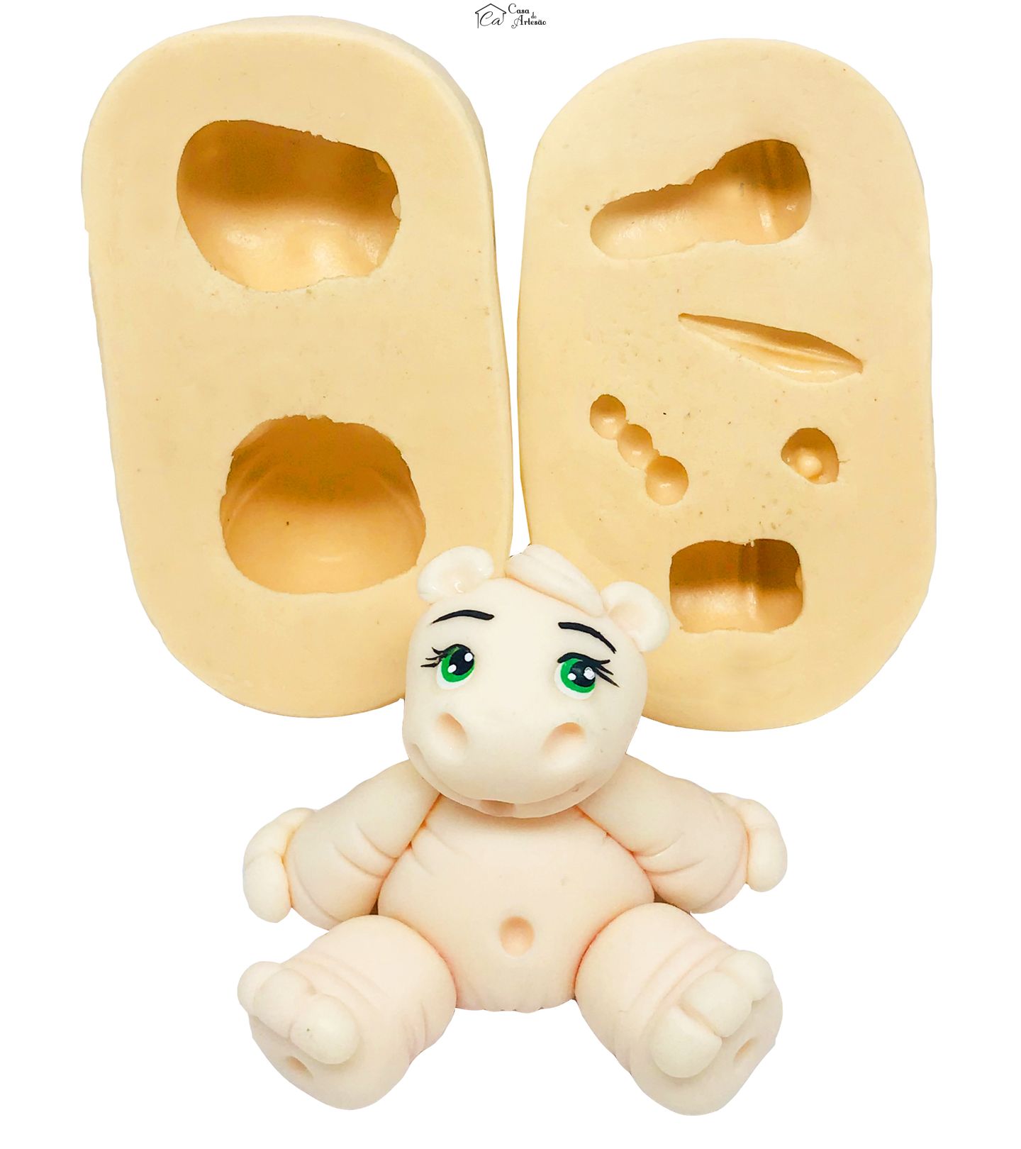 Molde de silicone - Hipopotamo