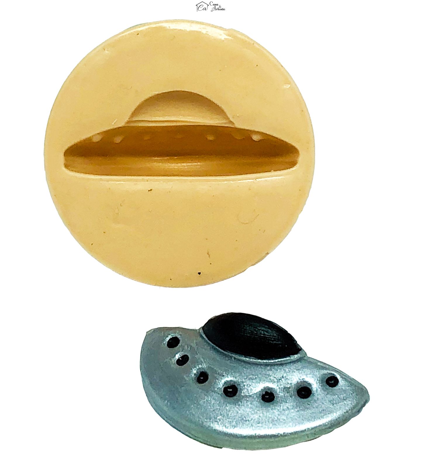 Molde de silicone - Disco Voador - Medio - P753