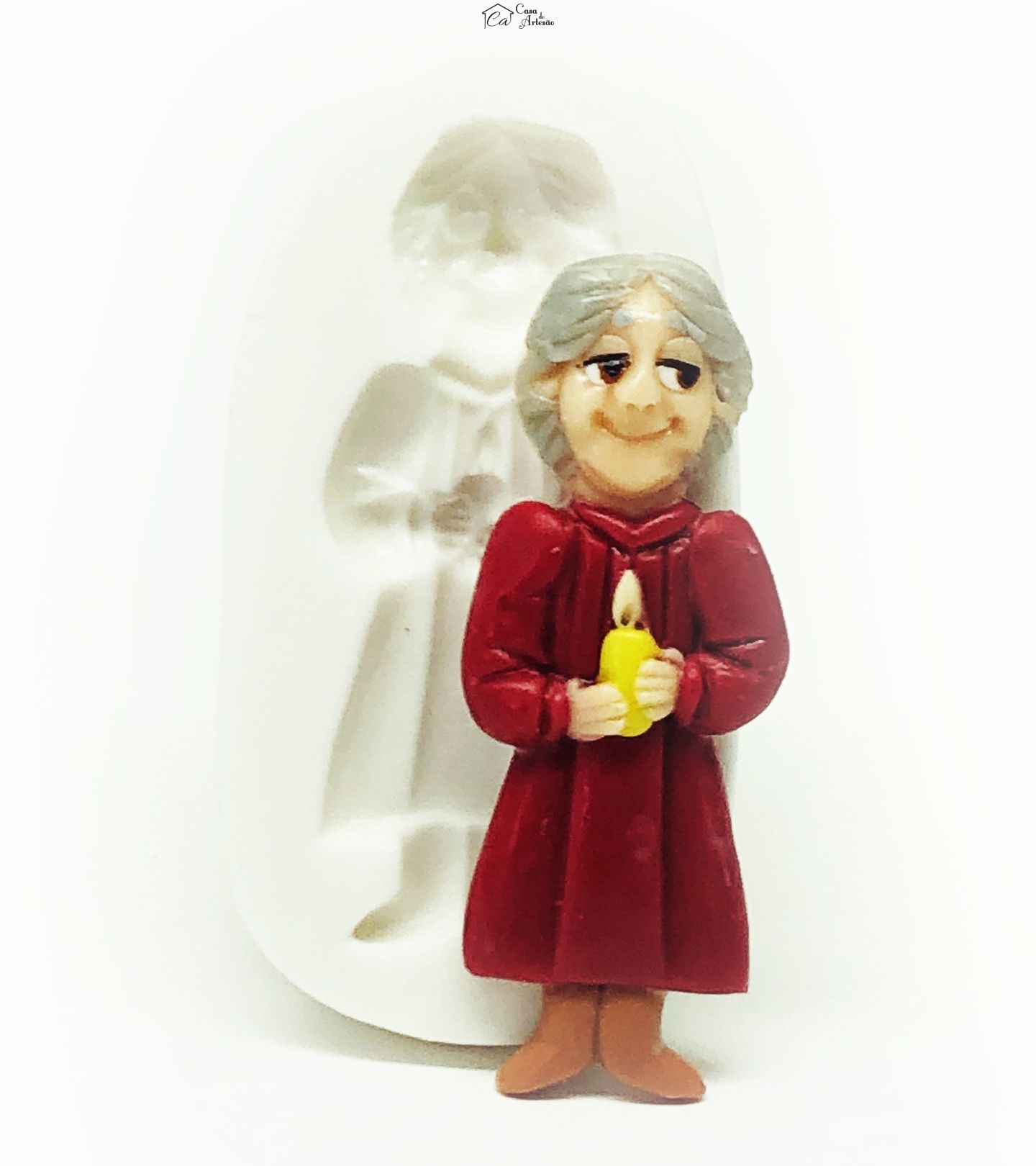 Molde de silicone - Encanto - Abuela Alma Madrigal - Medio - P1128