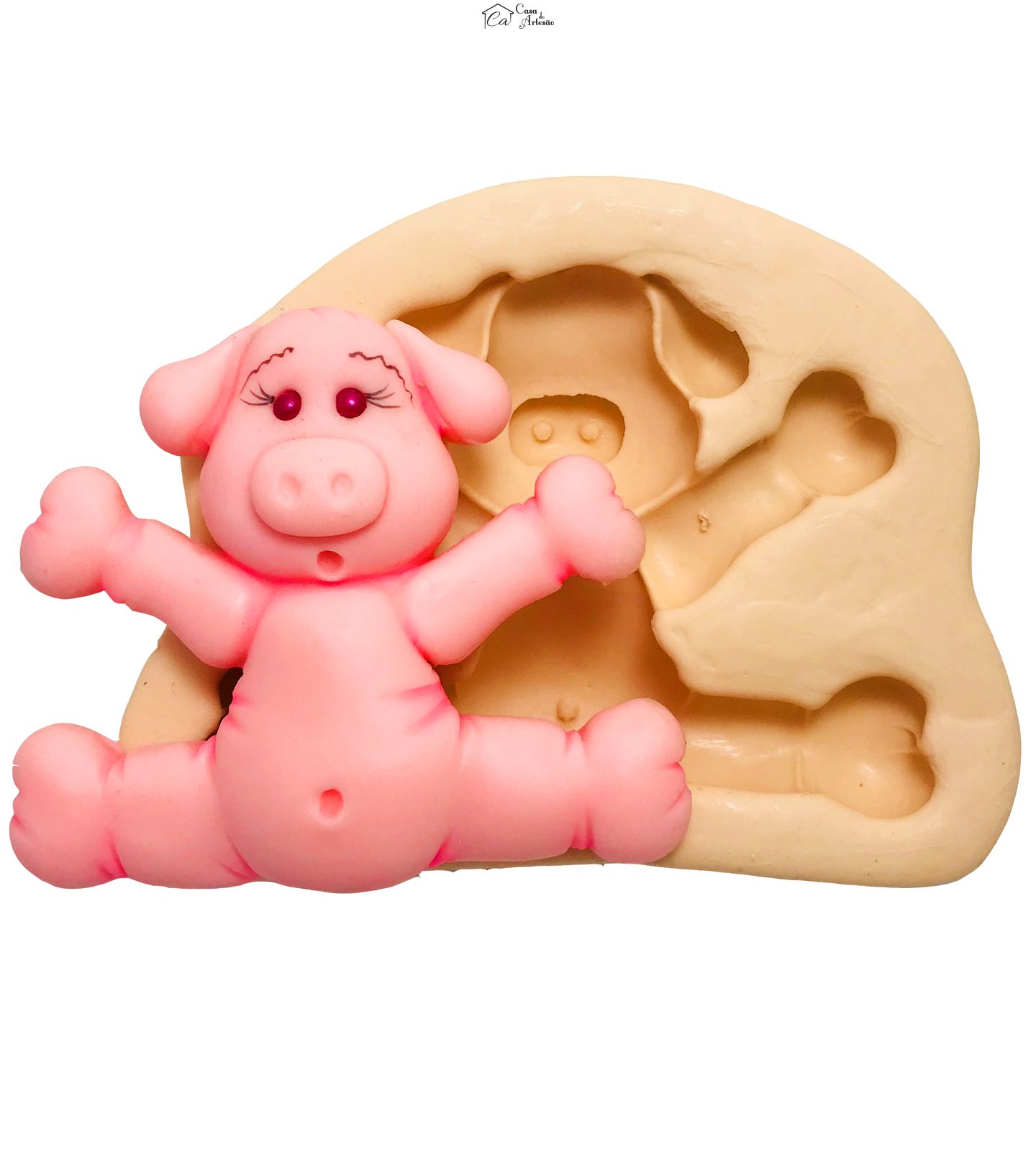 Molde de silicone - Porco - P124