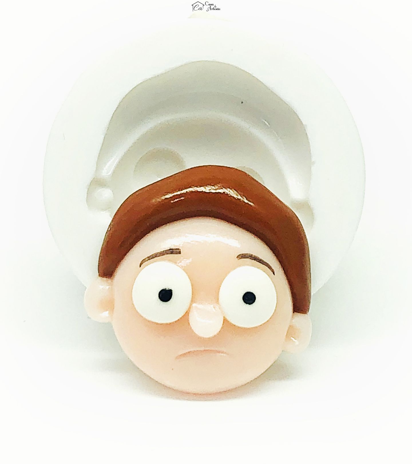 Molde de silicone - Rick e Morty - Rosto Morty - Medio - P1125