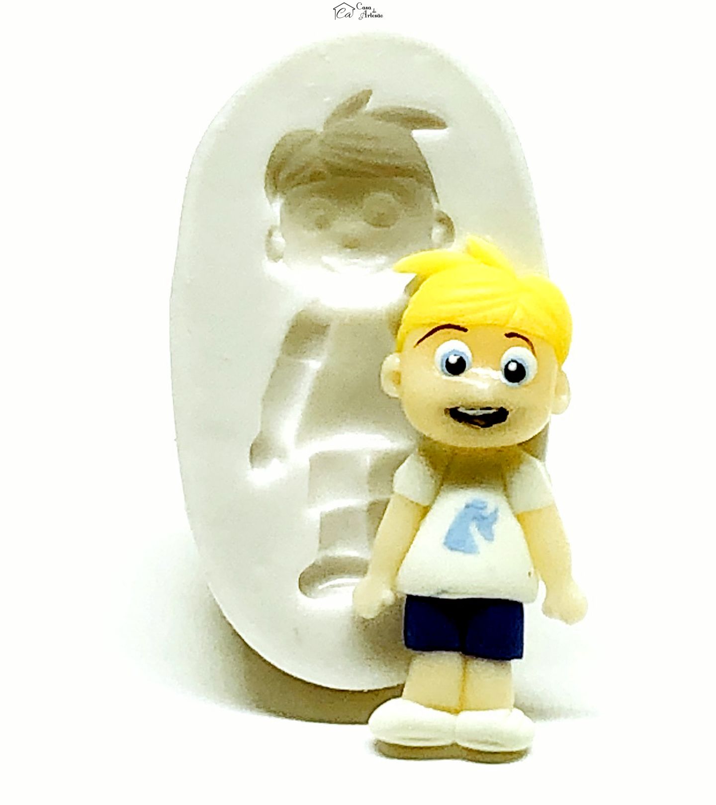 Molde de silicone - Os Aventureiros - Aventureiro Branco - Pequeno - P961