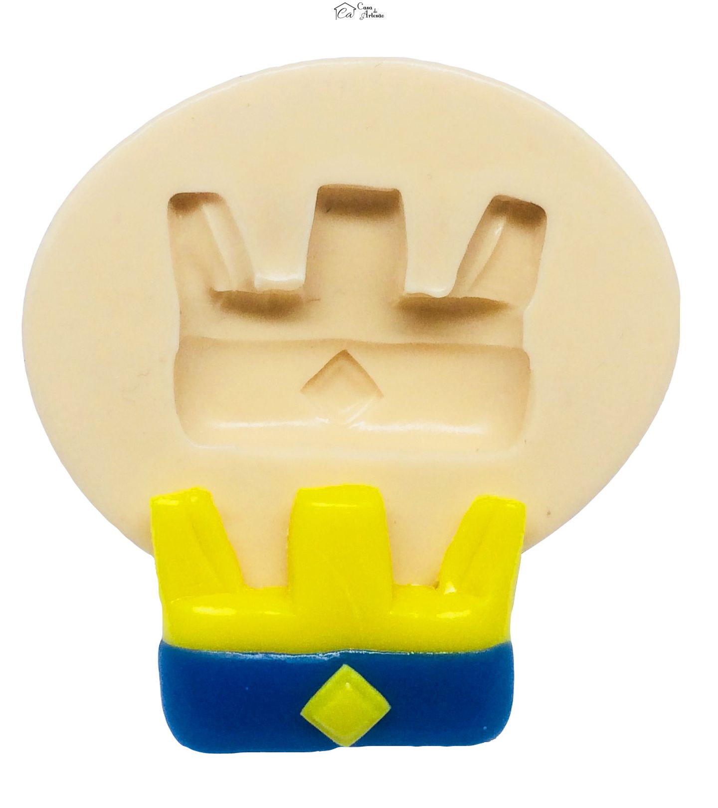 Molde de silicone - Clash Royale - Coroa Mod.05 - Pequena - P261