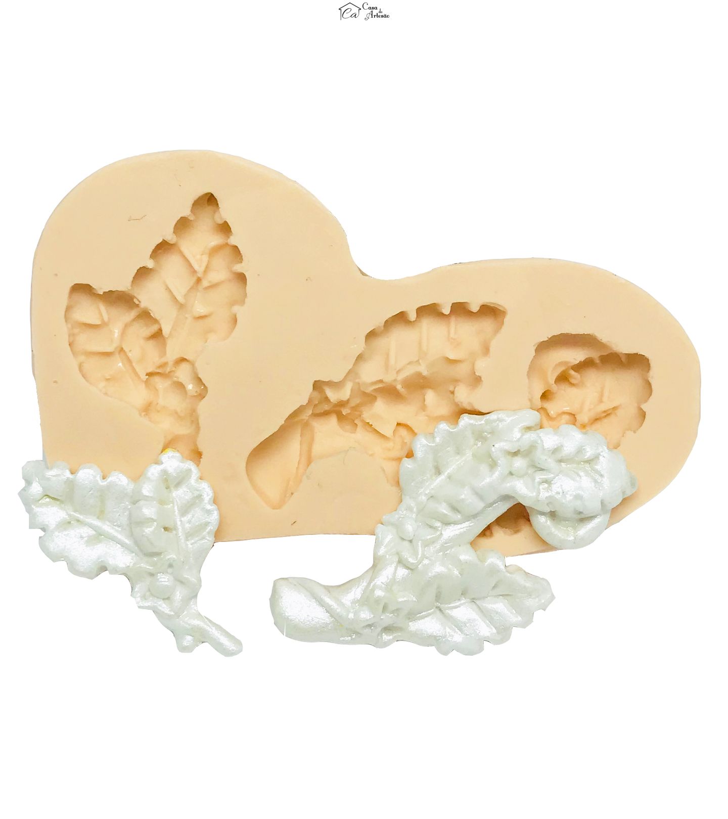 Molde de silicone - Arranjo de Flores Duplo - Border Gde - P09