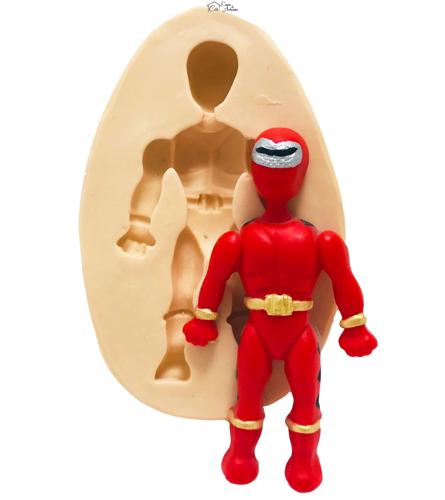 Molde de silicone - Power Ranger