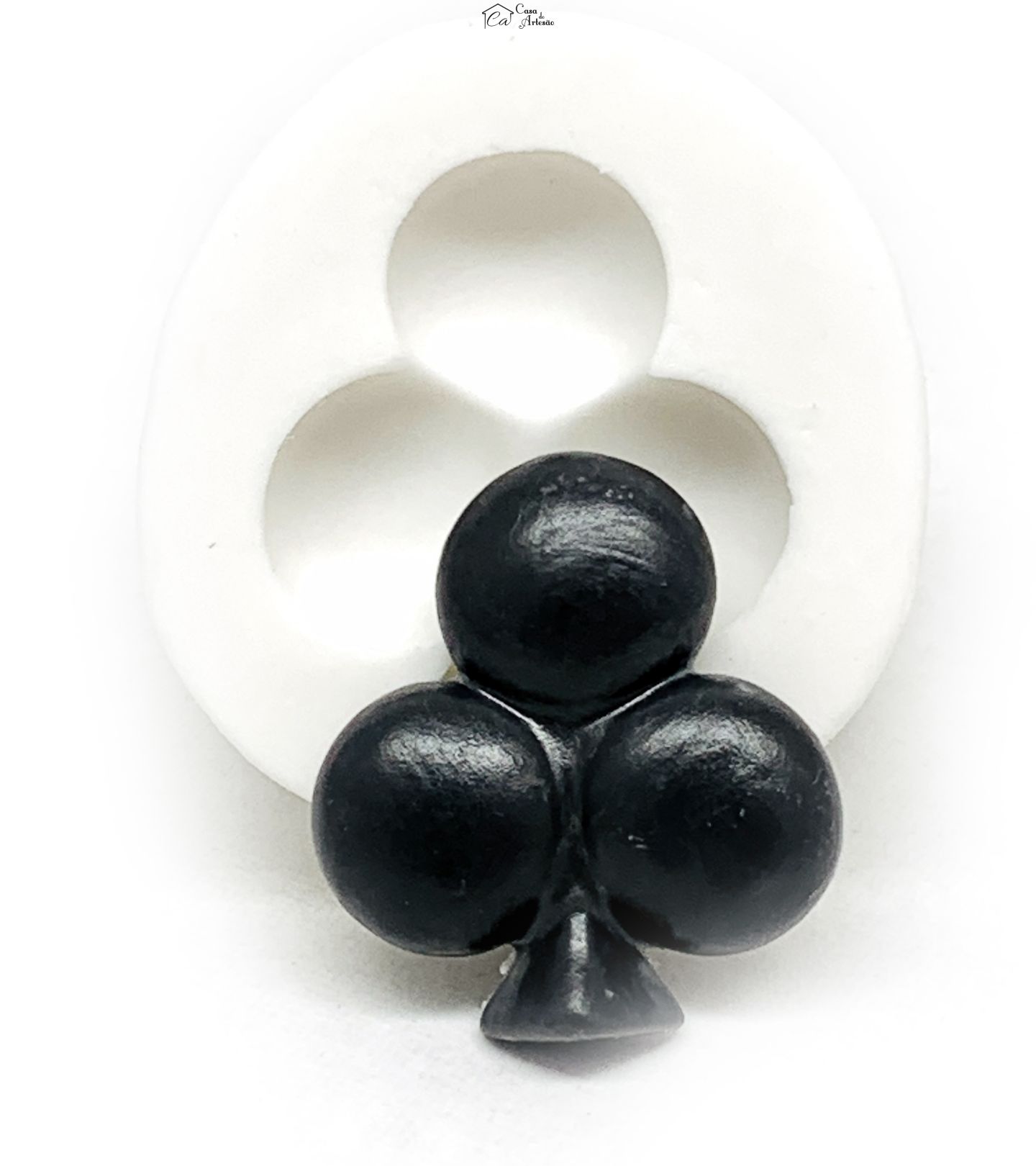 Molde de silicone - Cassino - Naipe - Paus - Medio - P1168