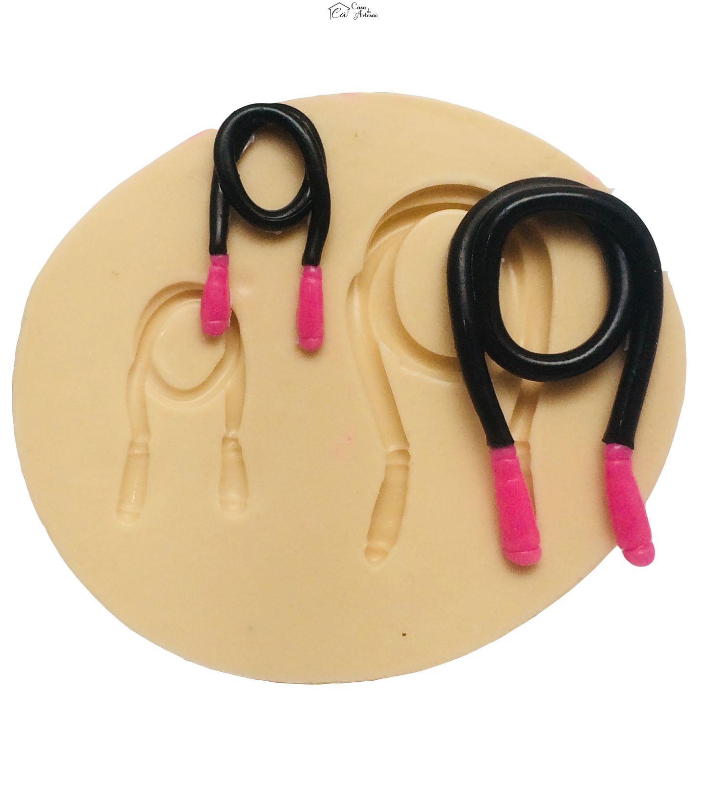 Molde de silicone - Academia - Cross Fit - Corda de Pular - Media e Pequena - P390