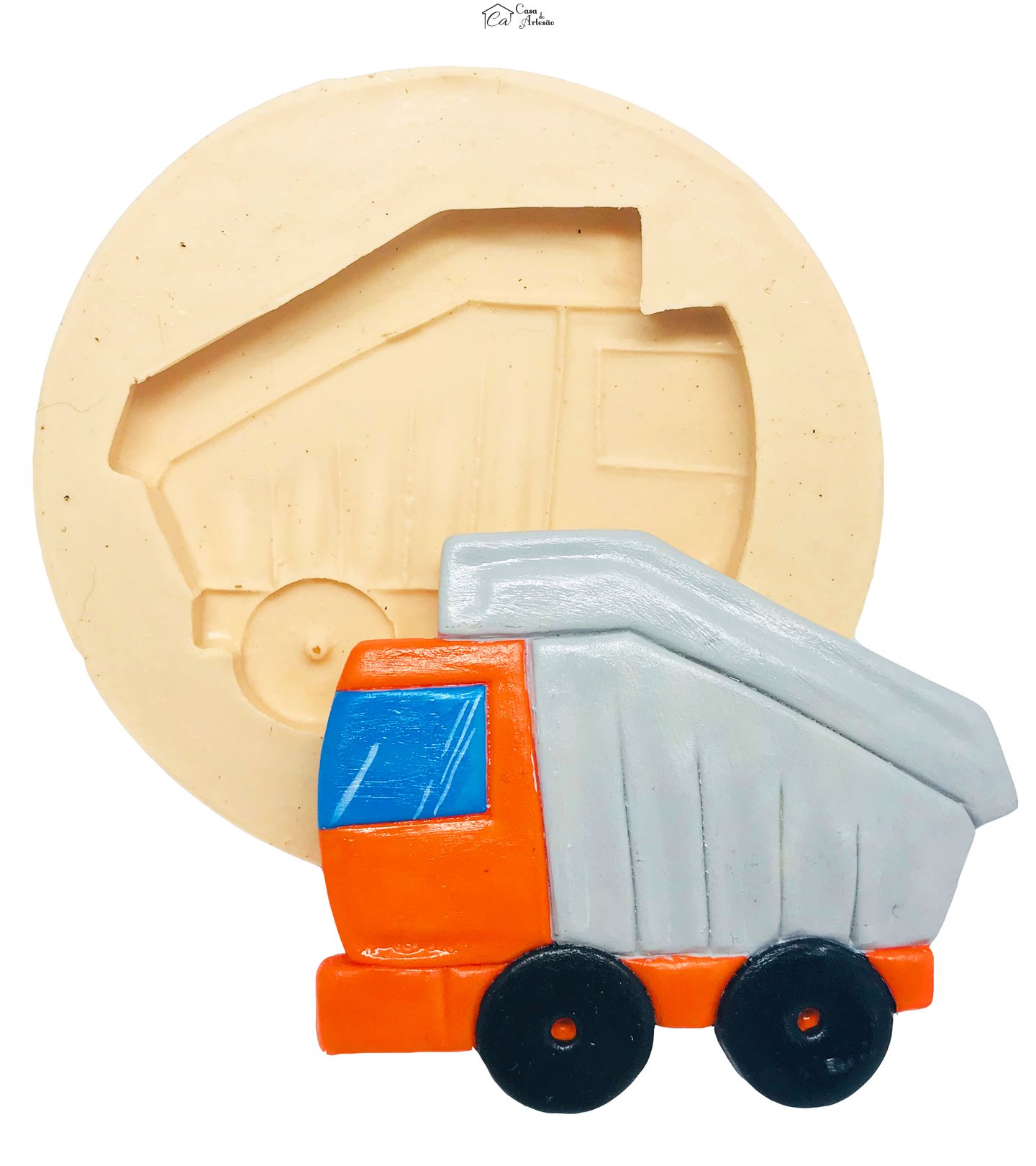 Molde de silicone - Meios de Transporte - Caminhão Basculante - Grande - P464