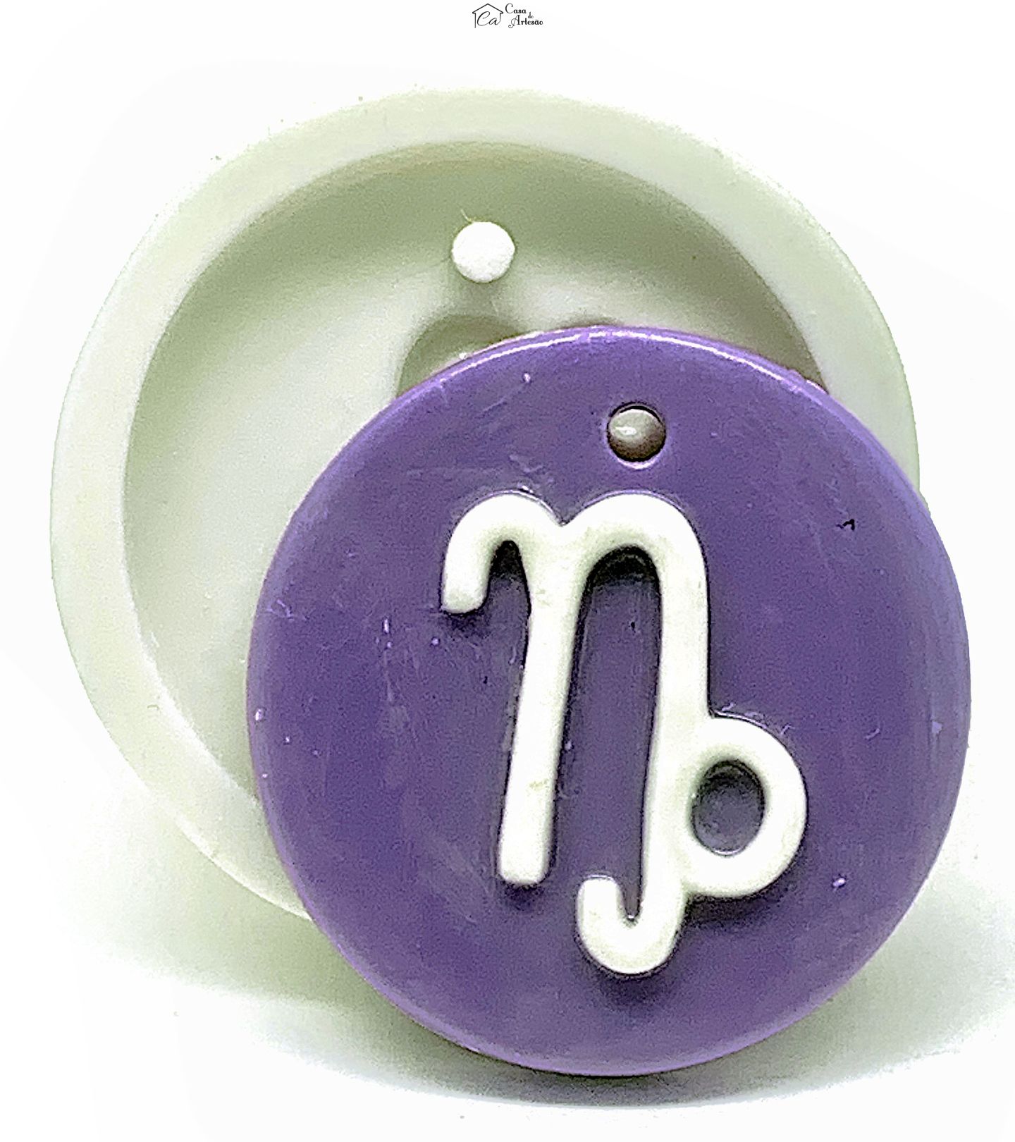 Molde de silicone - Horoscopo - Pingente - Capricornio - Grande - P1145