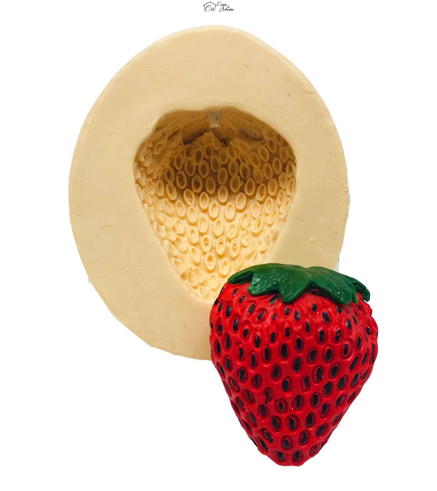 Molde de silicone - Morango Grande