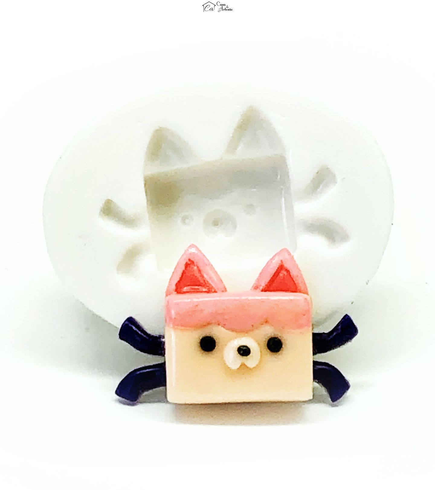 Molde de silicone - A Casa Magica da Gabby - Rosto Baby Box - Pequeno - P1111