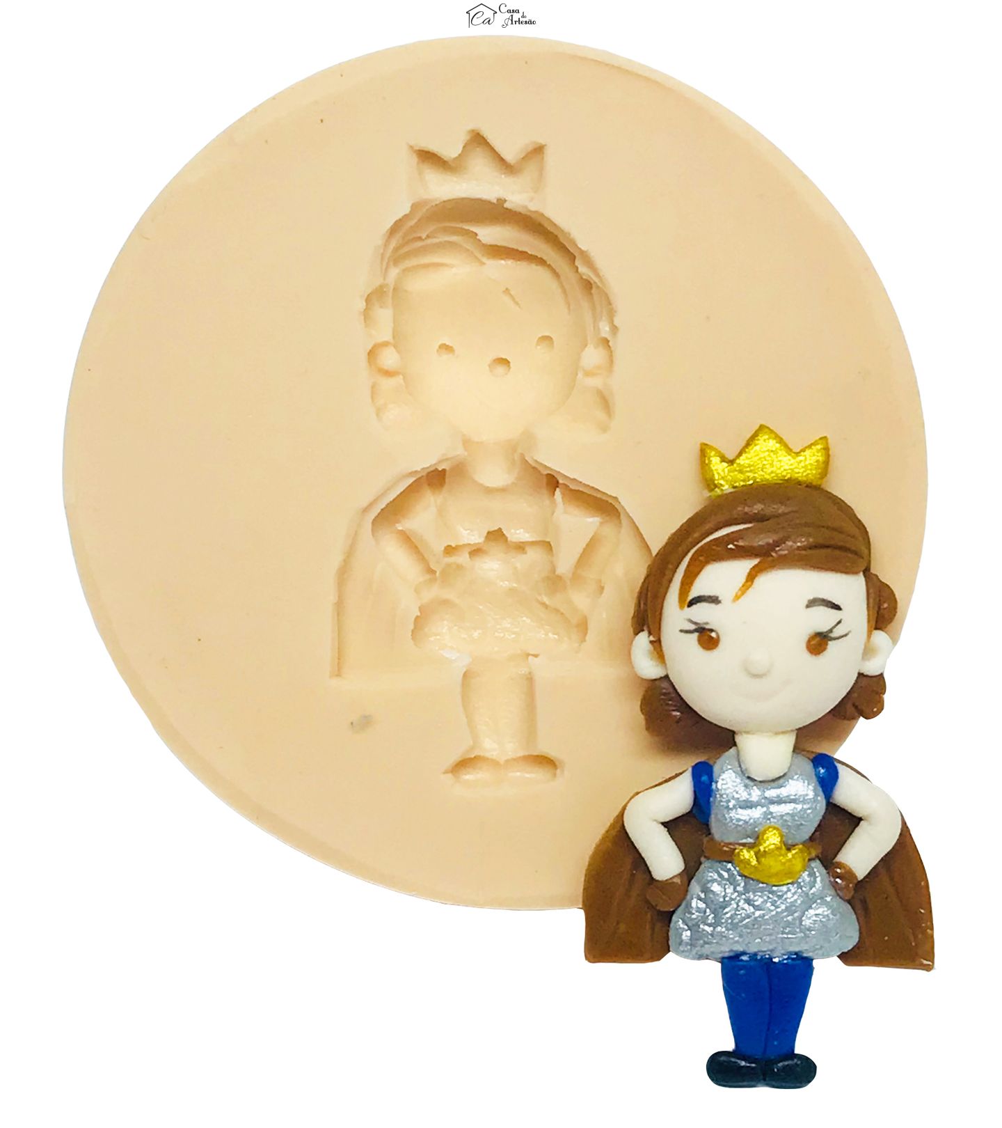 Molde de silicone - Clash Royale - Princesa Baby - Medio - P554